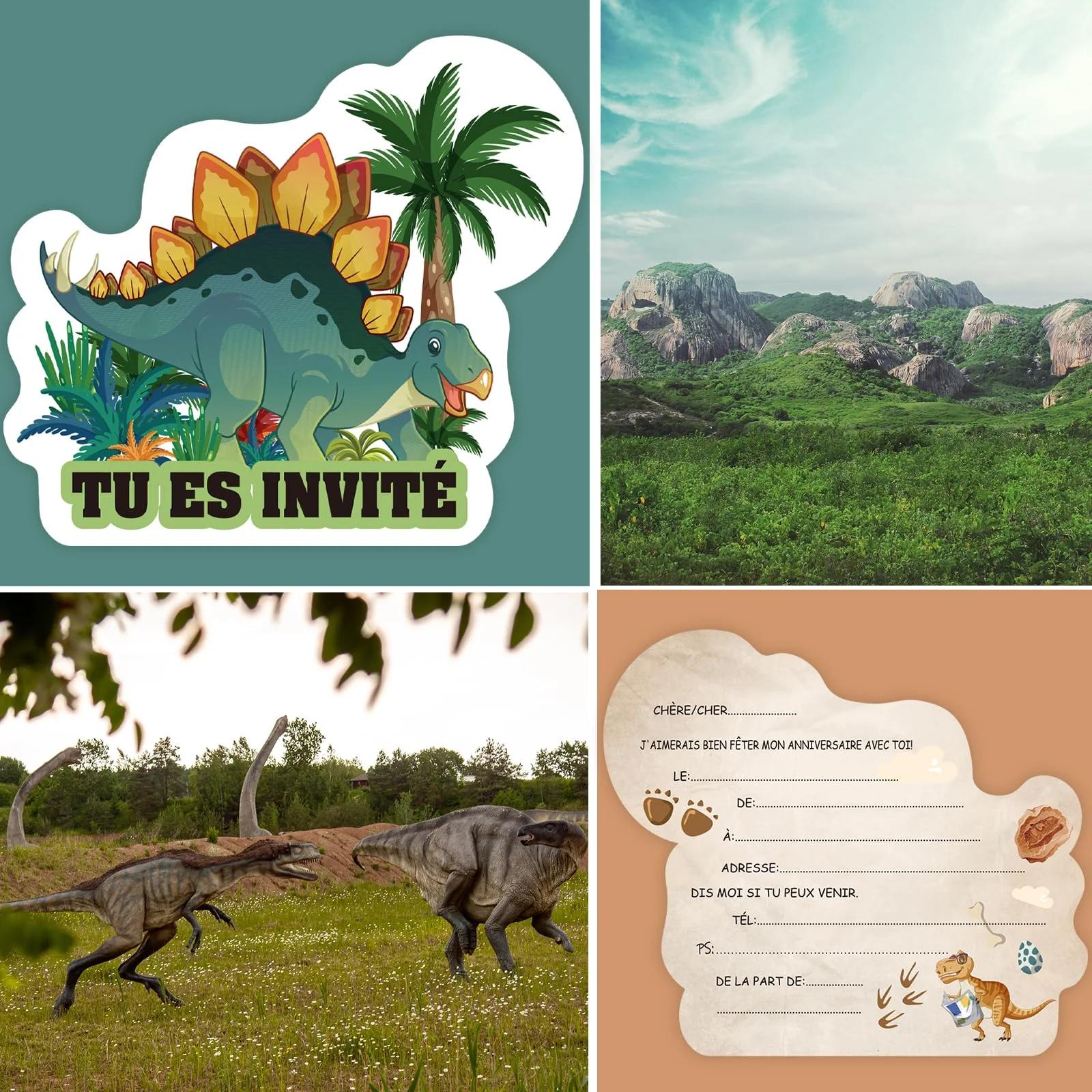 Tixlux lõbusad dinosauruse kutsed 12 tk – kvaliteetne paber – pilt 6
