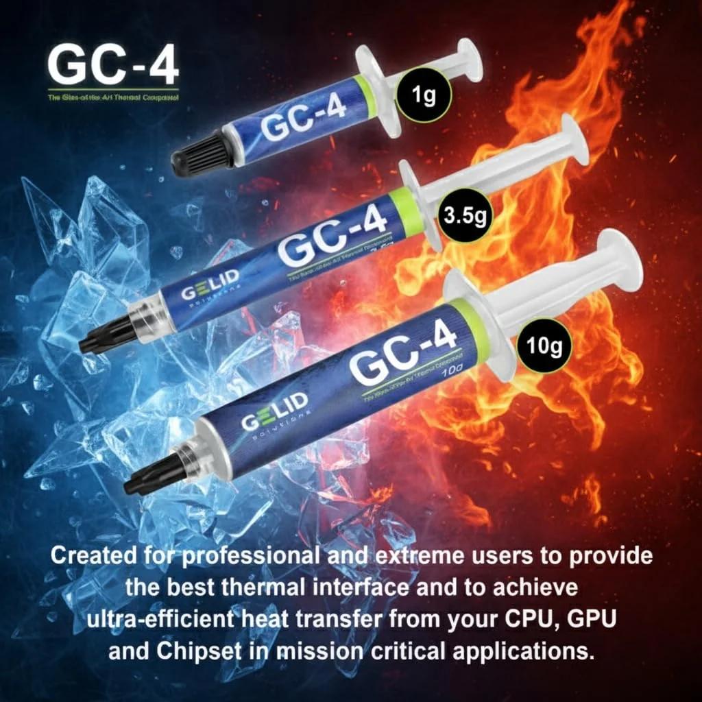 Gelid Solutions termopasta GC-4 – kõrge soojusiirde efektiivsus – pilt 6