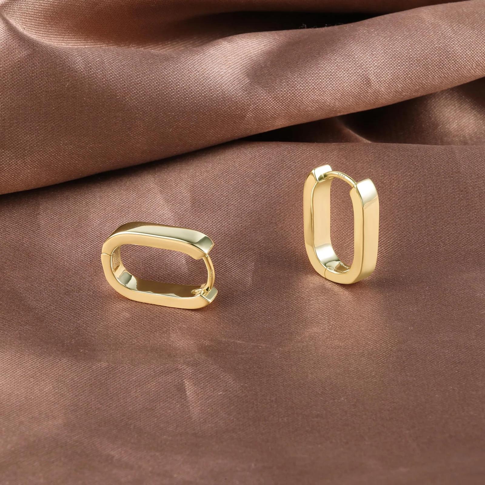 ALEXCRAFT kuldsed minimalistlikud Huggie kõrvarõngad – pilt 6
