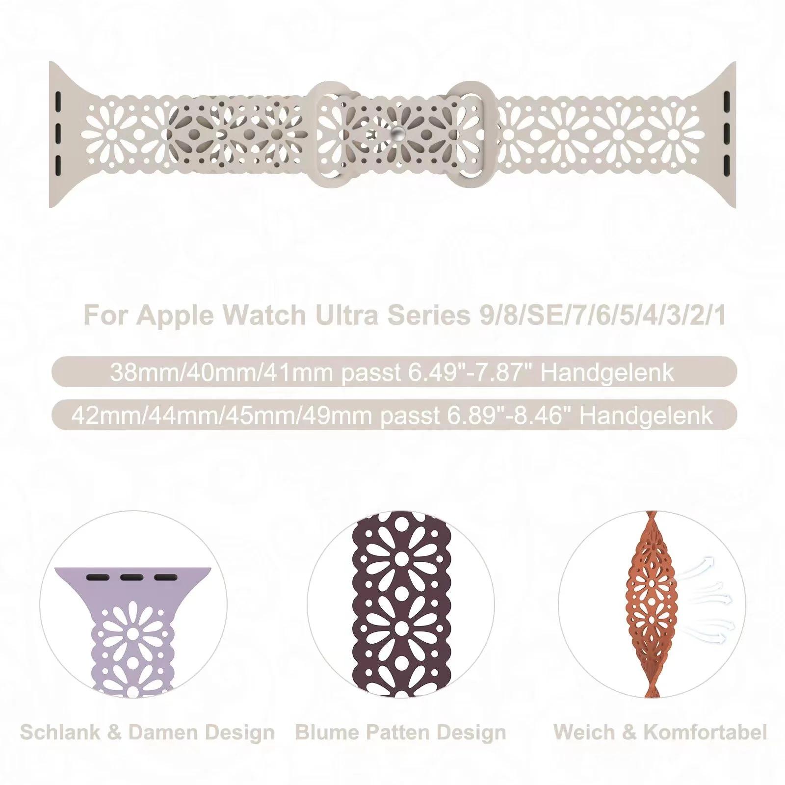 STEEZRD pehme silikoonrihm Apple Watchile — õhuke ja mugav – detailne vaade