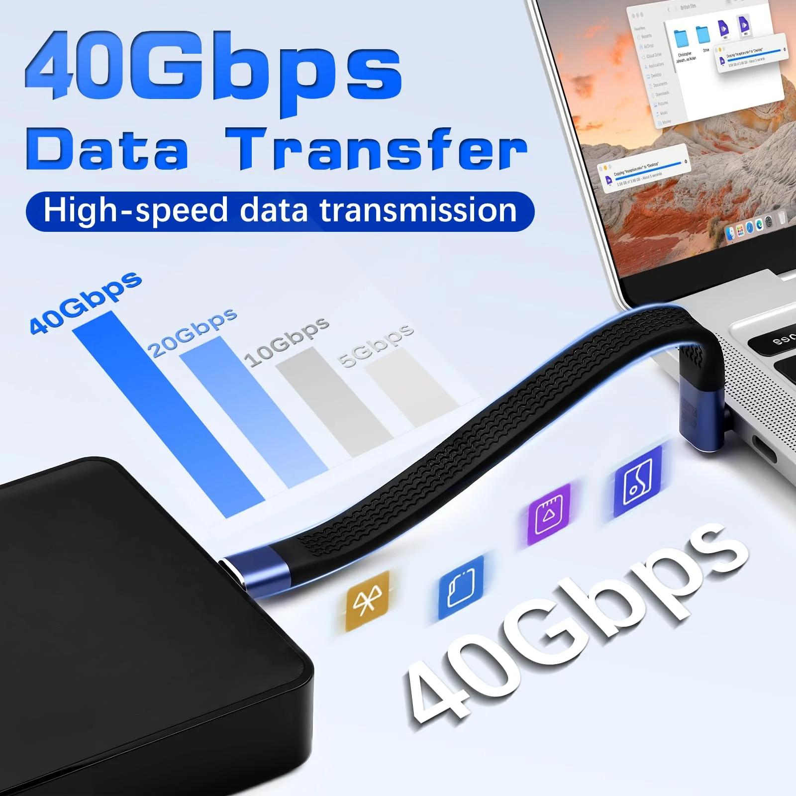 Duttek tugev 90° USB-C kaabel 13 cm — kiire laadimine – kasutusnäide
