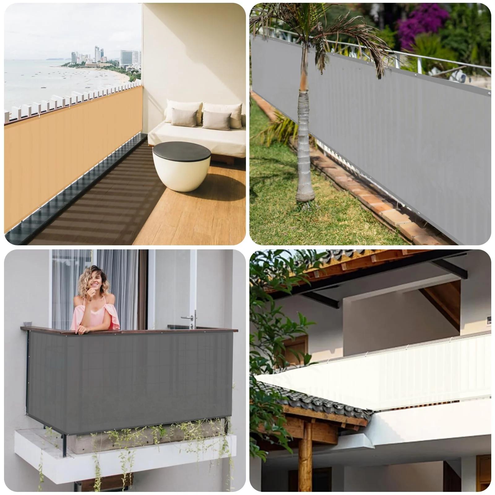 Sunnylaxx balkonipaneel 80×300 cm – privaatne ja veekindel taupe – pilt 6