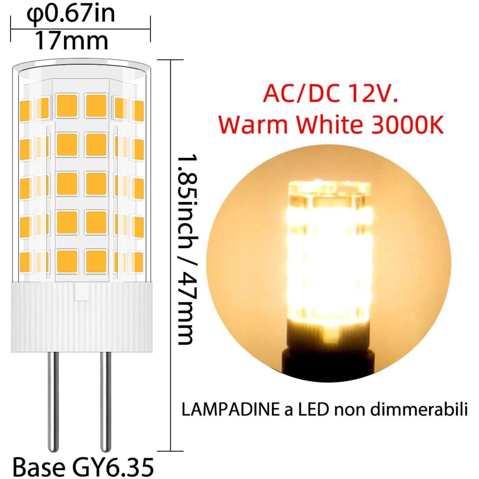 TZHILAN soojalt valgustav GY6.35 LED 4W — energiasäästlik – detailne vaade