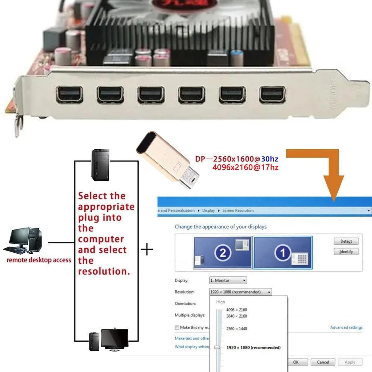 cablecc Mini DisplayPort virtuaalne adapter — kompaktne GPU-tugi – pilt 7