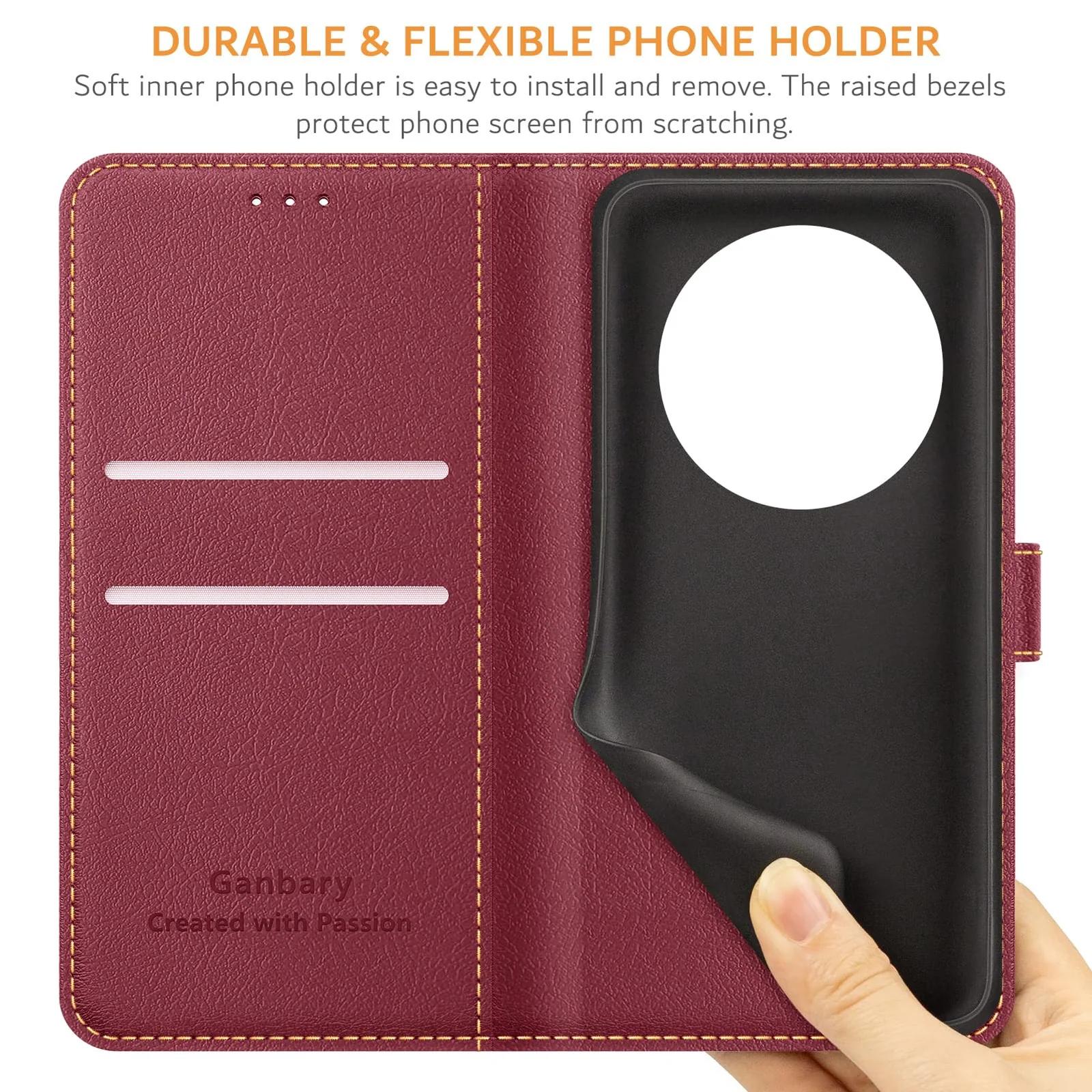 Ganbary nahkne klappkate Xiaomi Redmi 14C – elegantne kaitse – pilt 6