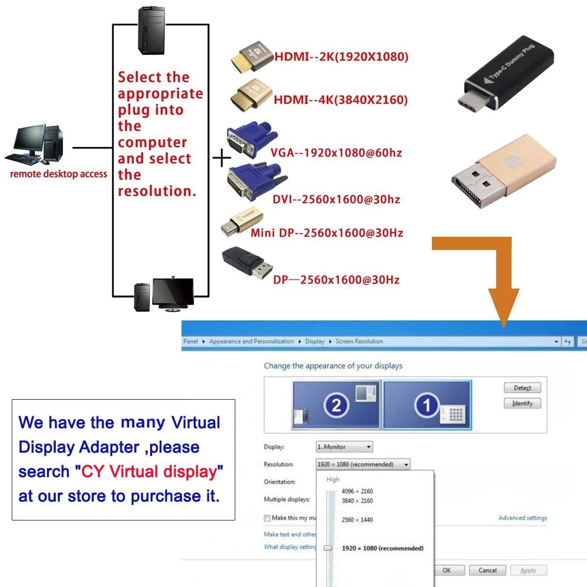 cablecc Mini DisplayPort virtuaalne adapter — kompaktne GPU-tugi – pilt 9