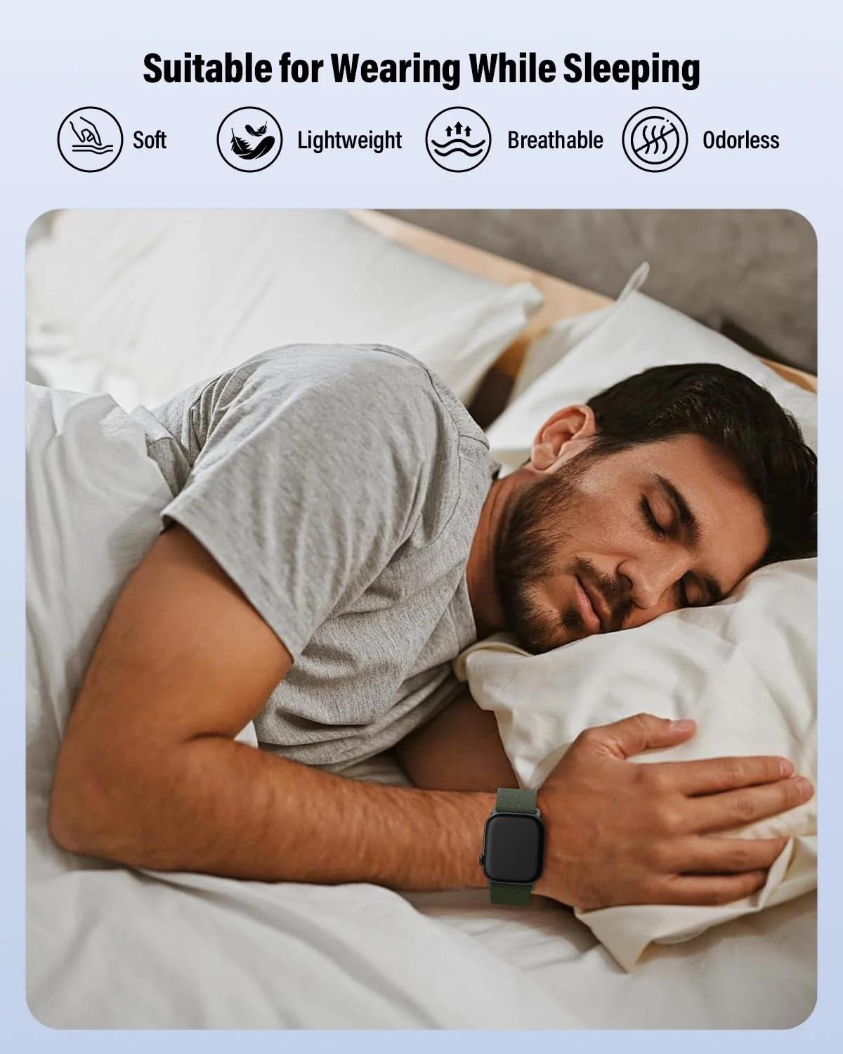 Yoohoo veniv nailonrihm Apple Watchile — mugav ja hingav – pilt 6