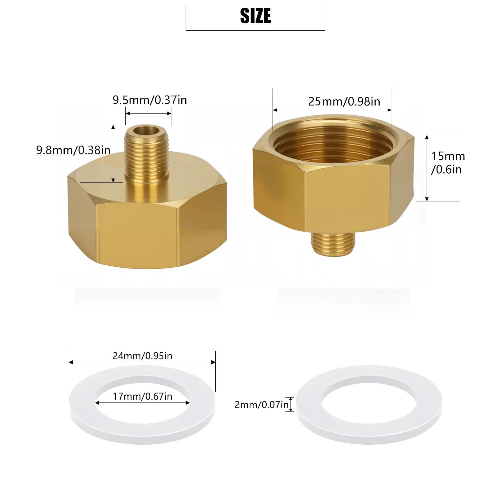 Noosverl messingist vähendaja 1/8″–3/4″ – vastupidav ühendus – detailne vaade