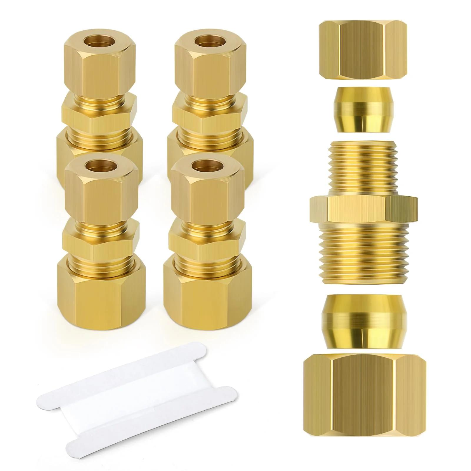 ERGAOBOY vastupidav messingliides 6×8 mm kompressioon