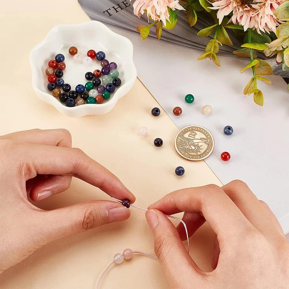 OLYCRAFT looduslikud kiviperler 50 tk – suur auk DIY ehted – pakend ja tarvikud