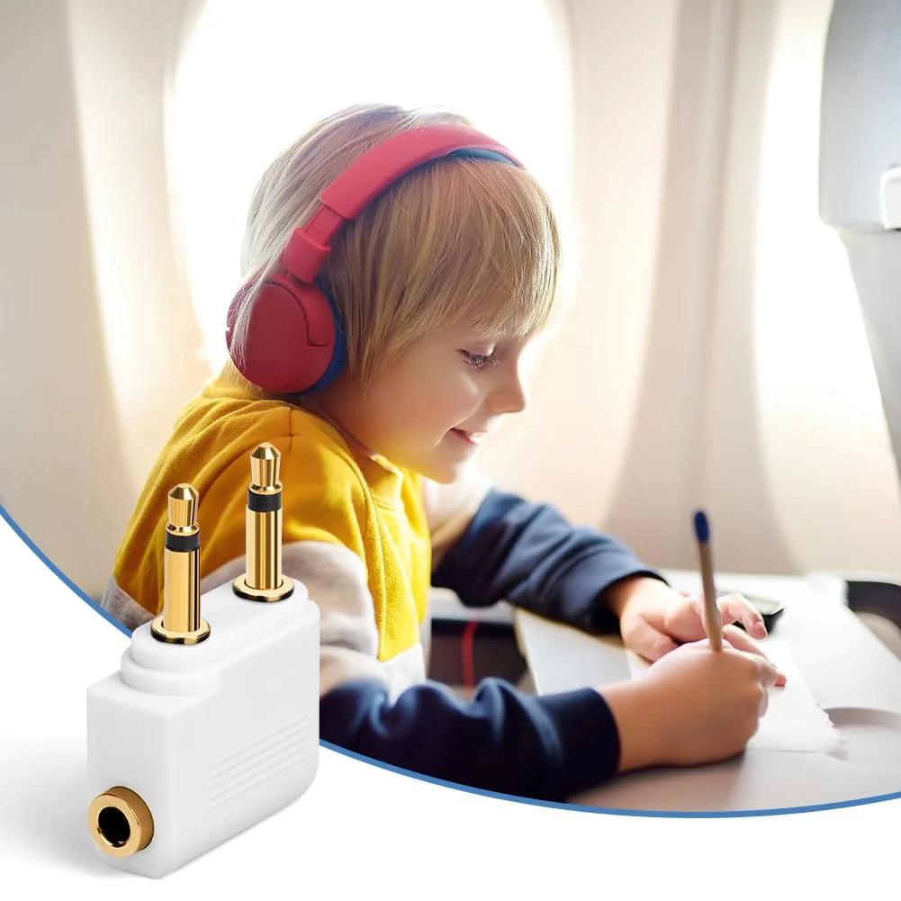 AXFEE kuldne lennukiadapter 3,5 mm — mugav reisikaaslane – pilt 6