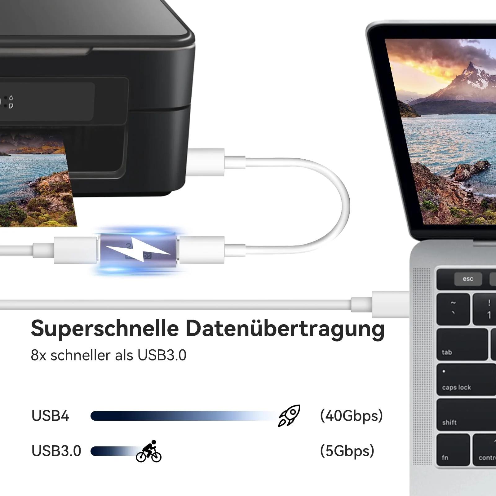ELUTENG vastupidav alumiiniumist USB-C adapter — kiire laadimine – lisavaade