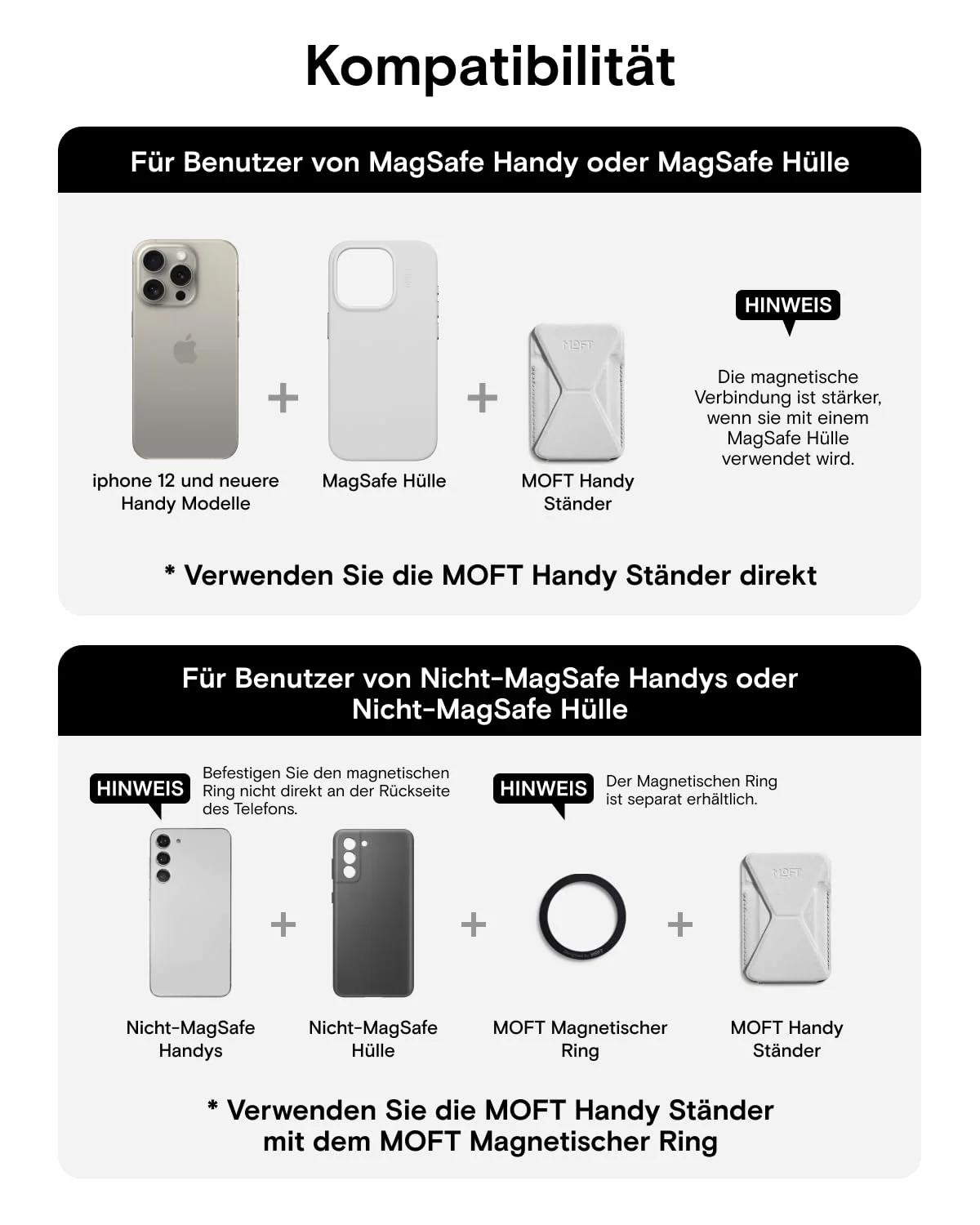 MOFT vegannahkne MagSafe-tasku ja jalus iPhone’ile — – pilt 6