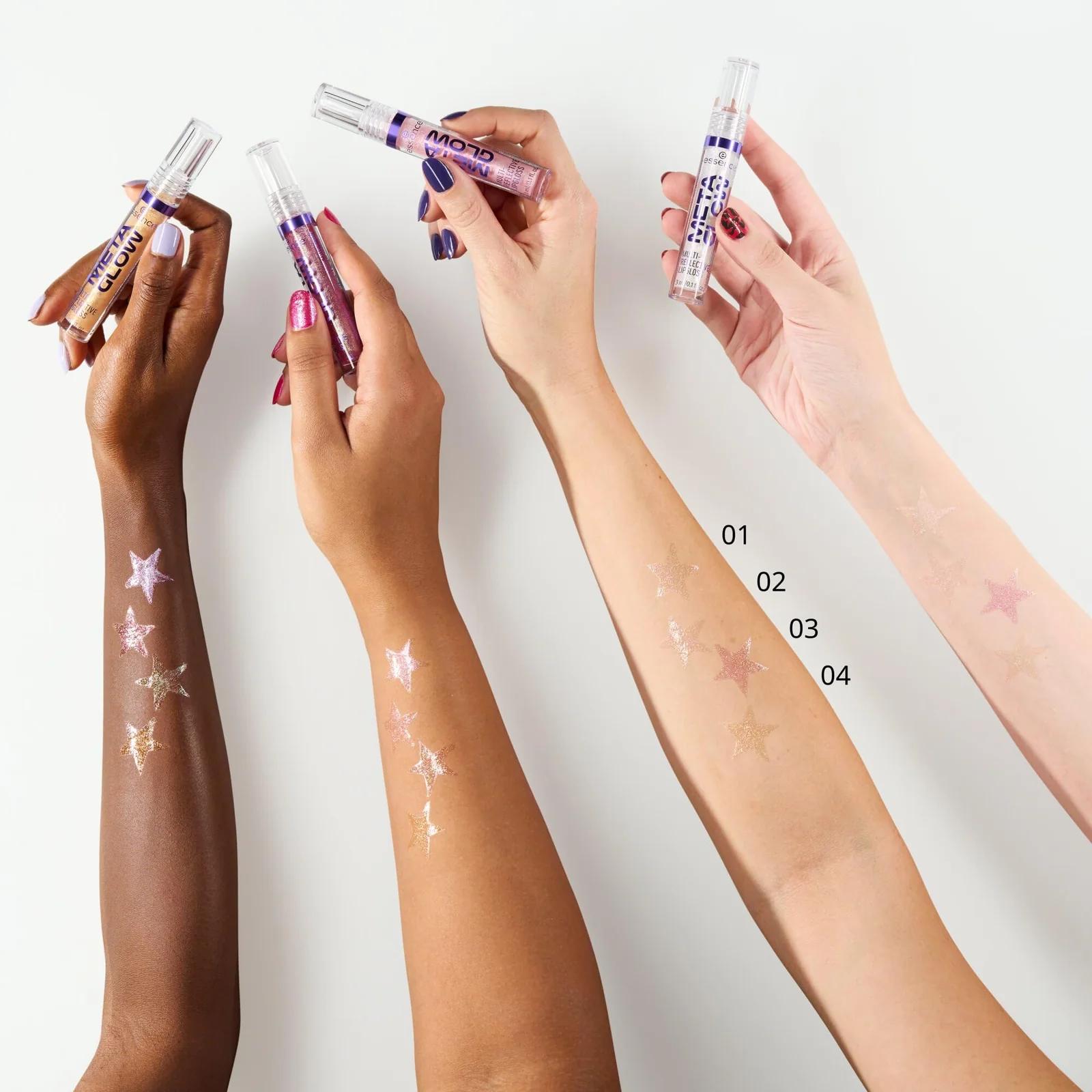 essence cosmetics kerge holograafiline huuleläige – kasutusnäide