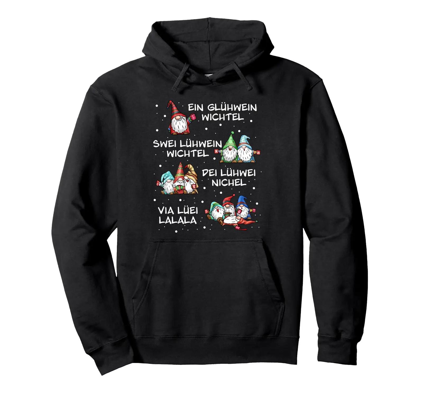 Fusselviecher jõululine kapuutsiga pullover