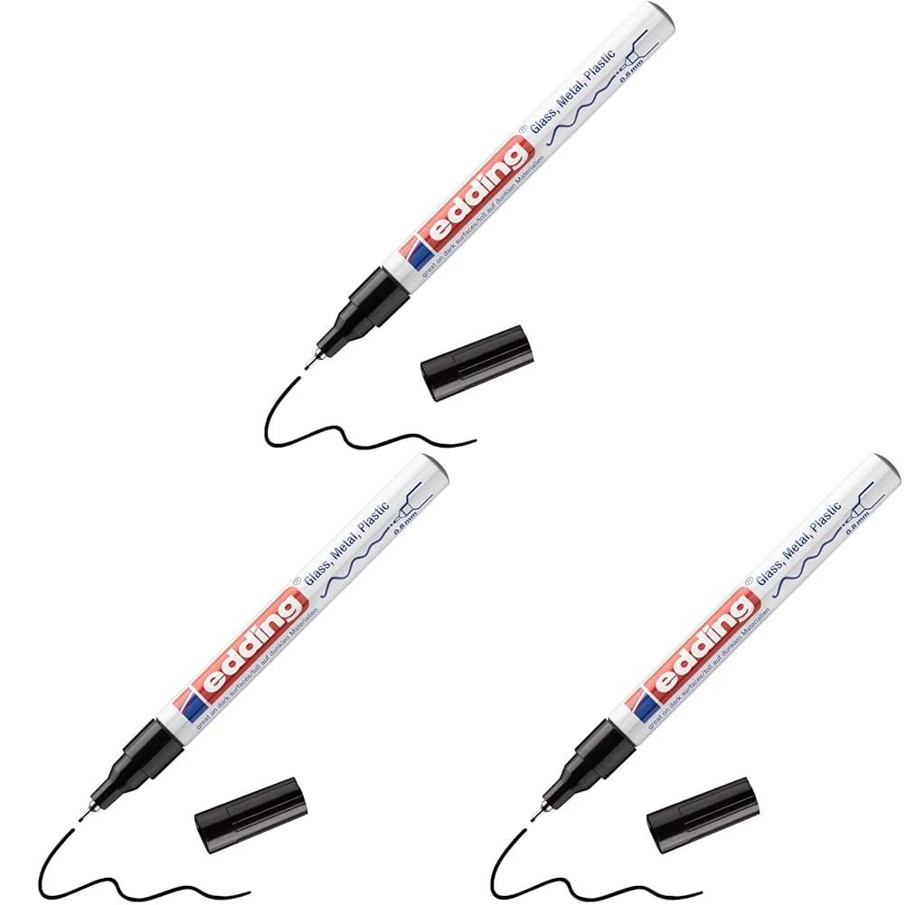 edding läikiv lakkmarker – must, täpne 0,8 mm vihje