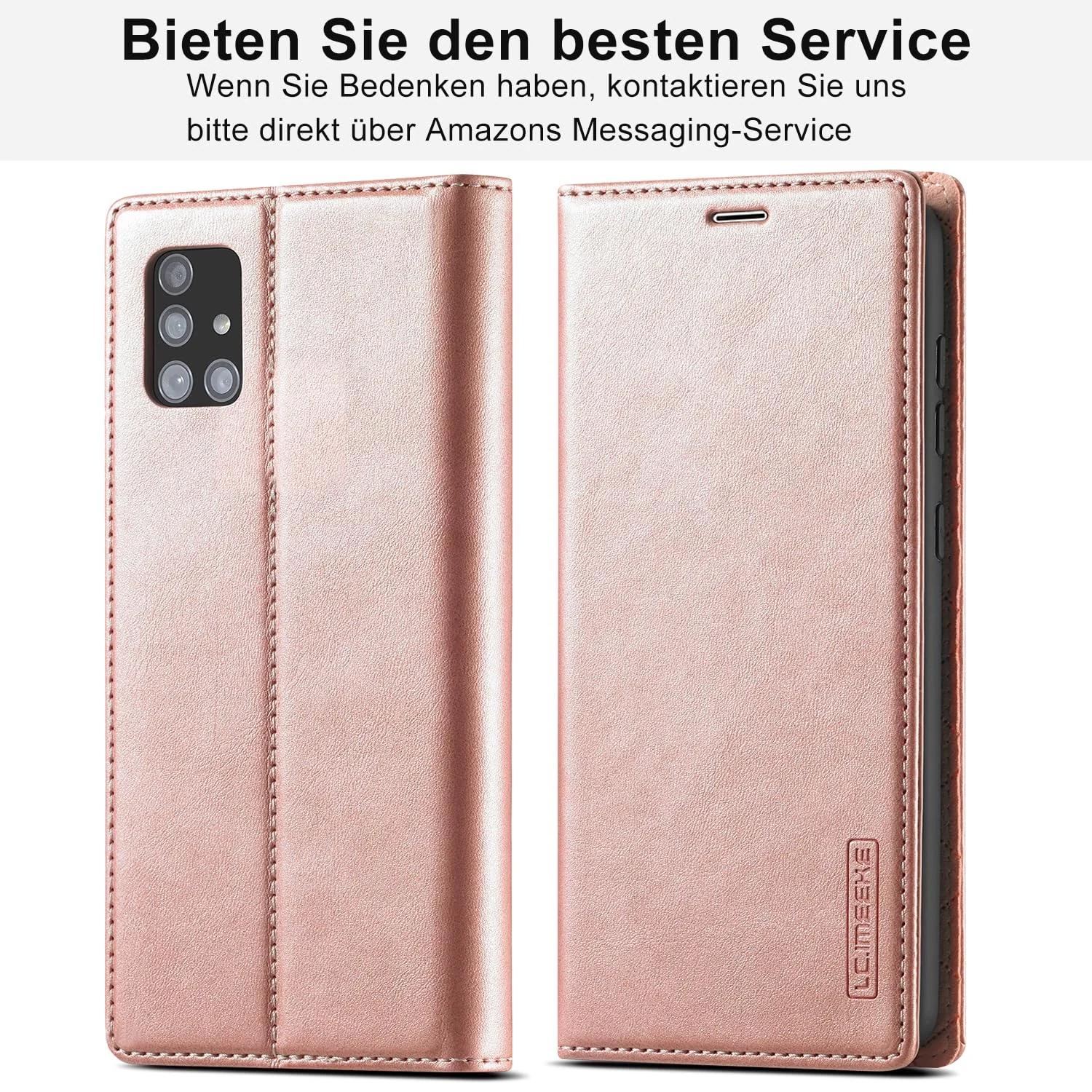 Ailicici vastupidav PU-nahast klappümbris Samsung A71 jaoks – pilt 7