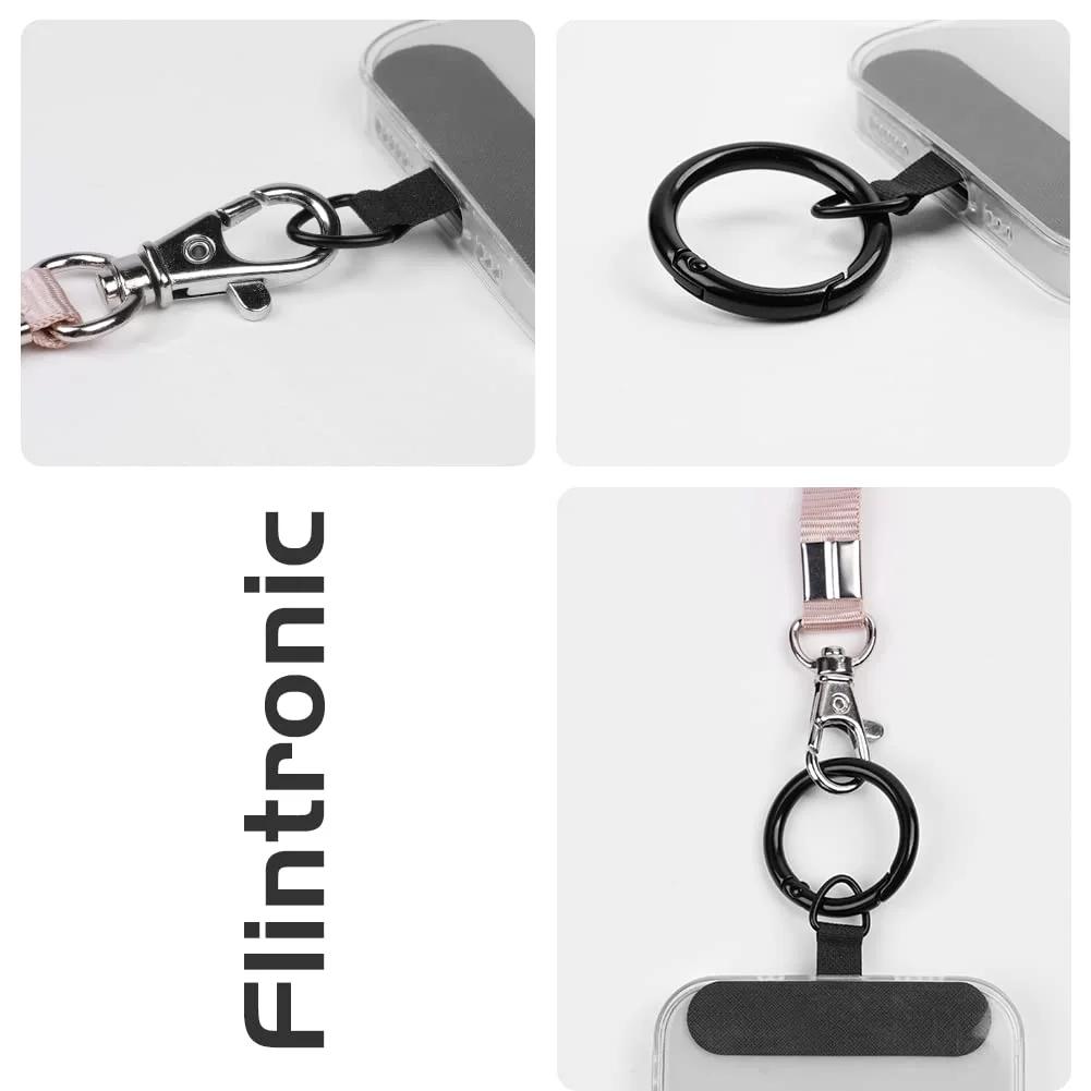 flintronic polüester ripats charm kaheosalise telefonihoidja – lisavaade