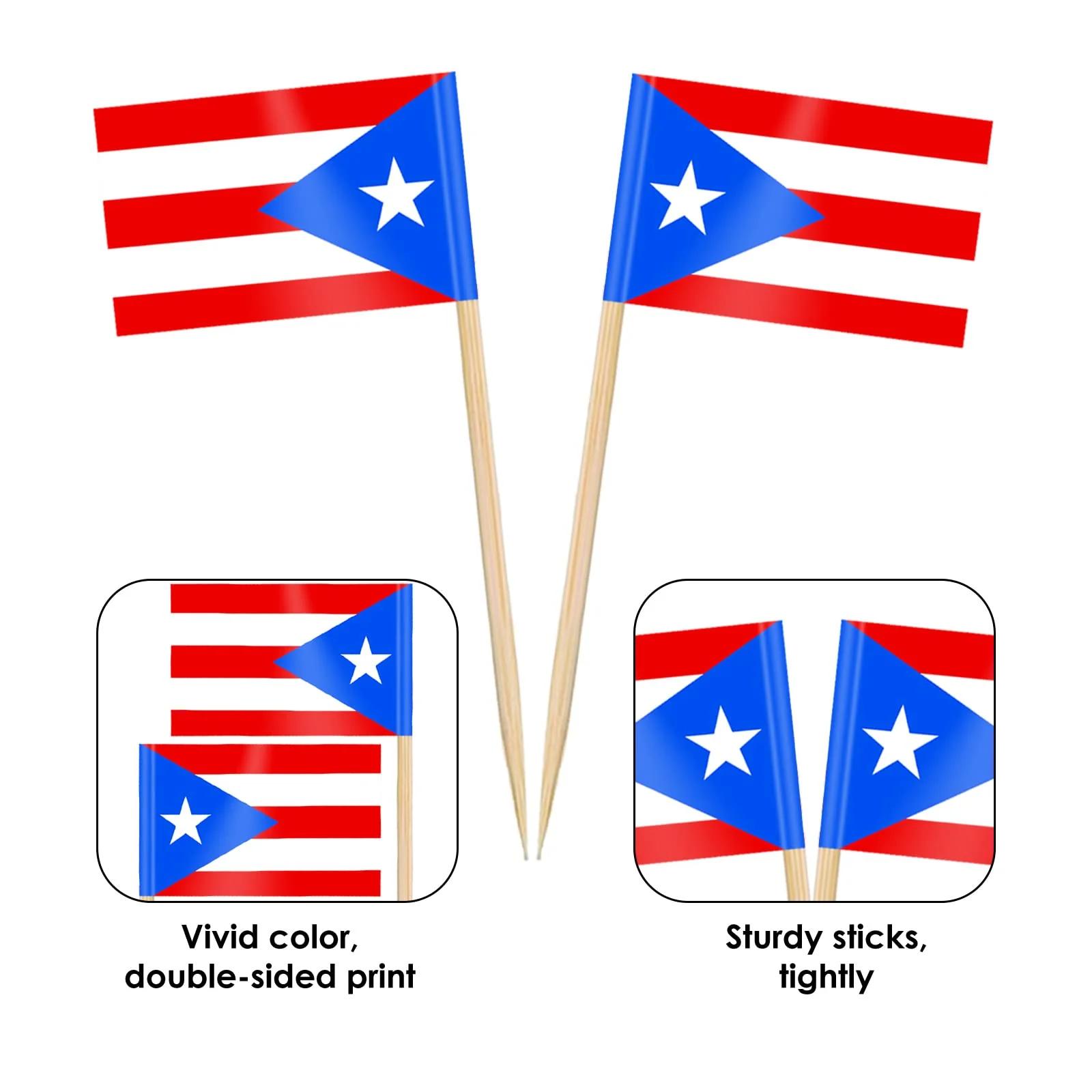AhfuLife puidust cocktail-tikkudega Puerto Rico dekoratsioon – pakend ja tarvikud