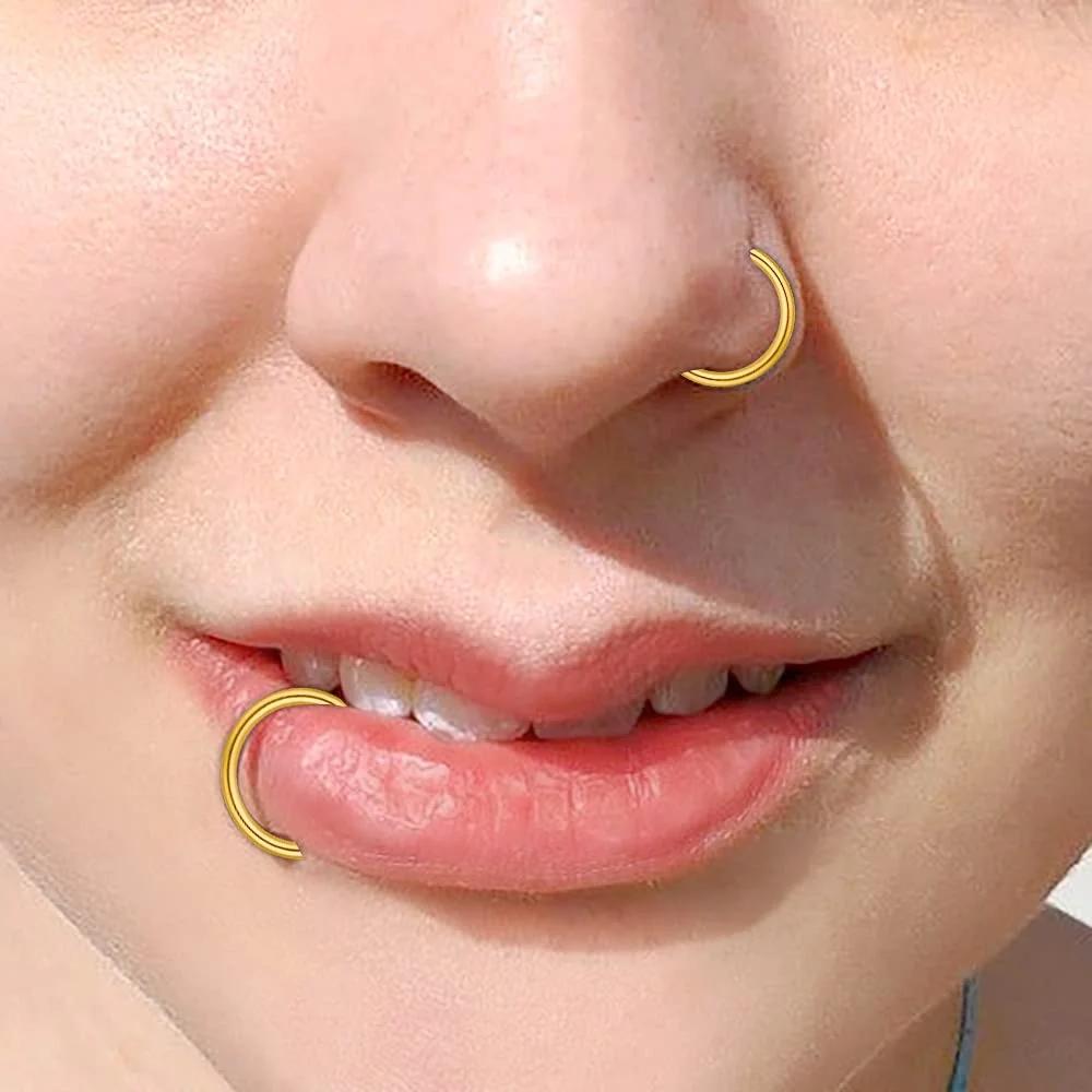 Briana Williams terasest helix ja ninasõrmus – 2 tk elegantset – kasutusnäide