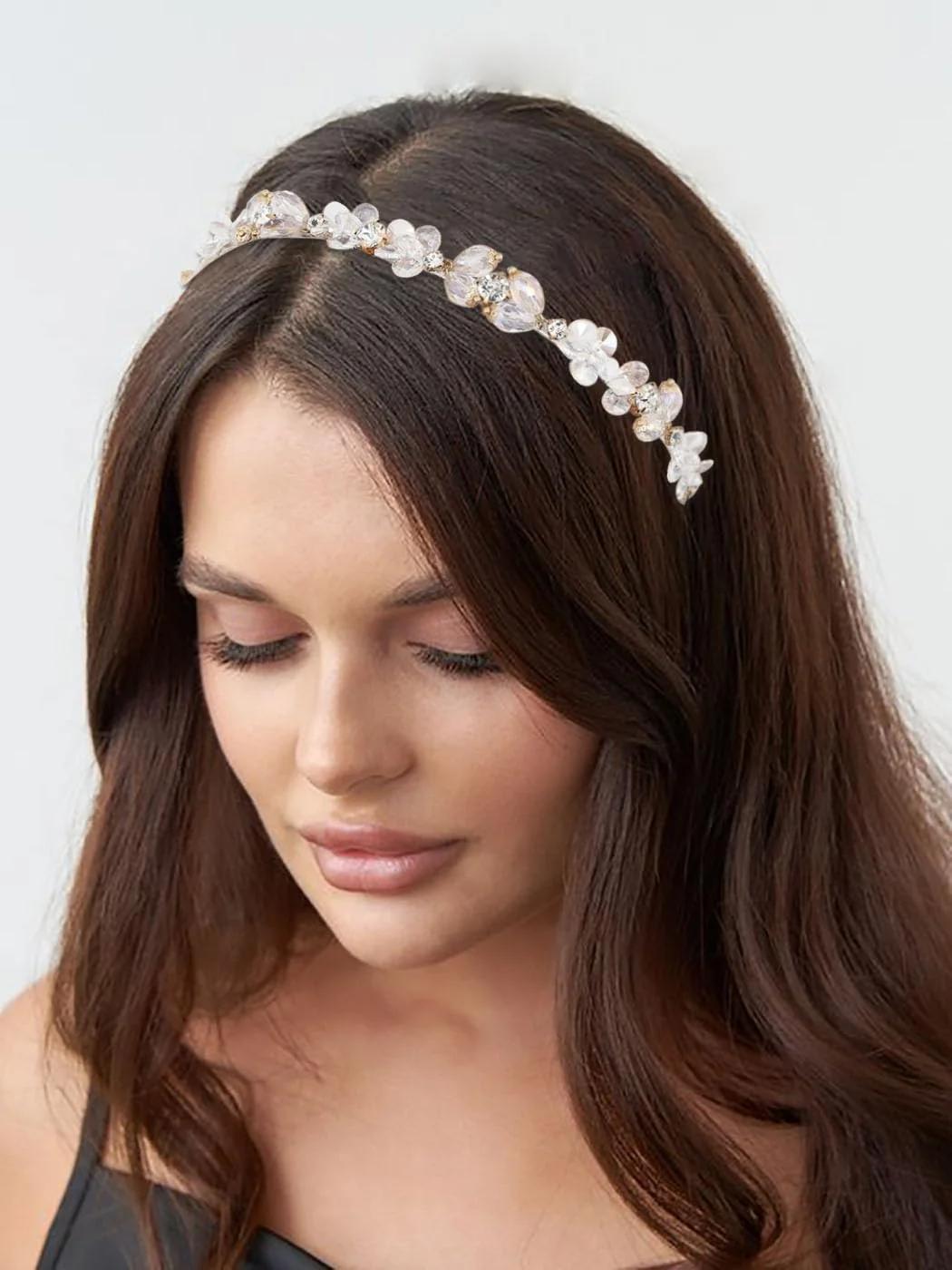 IYOU helendav kristallne peapael – elegantne vintage aksessuaar – pakend ja tarvikud