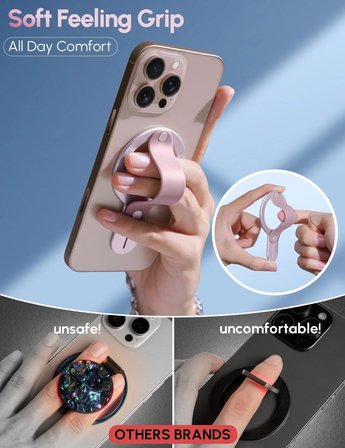 GripMate Magnetic Phone Ring Grip elektroonika ja foto – detailne lähivaade