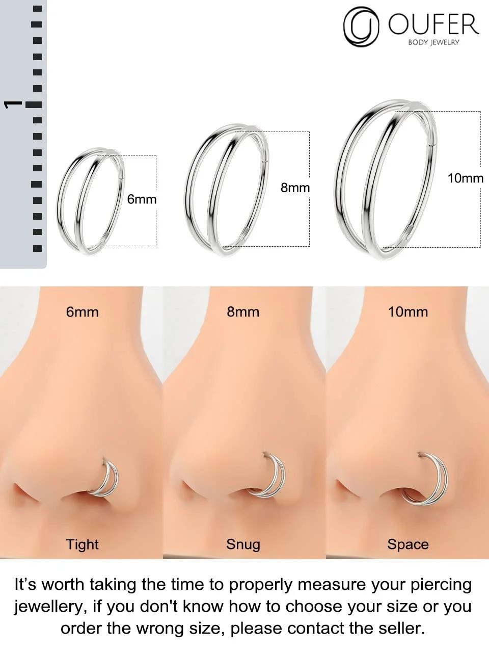 OUFER UK-HCA049-20G-Steel-8mm kehakaunistus – detailne lähivaade