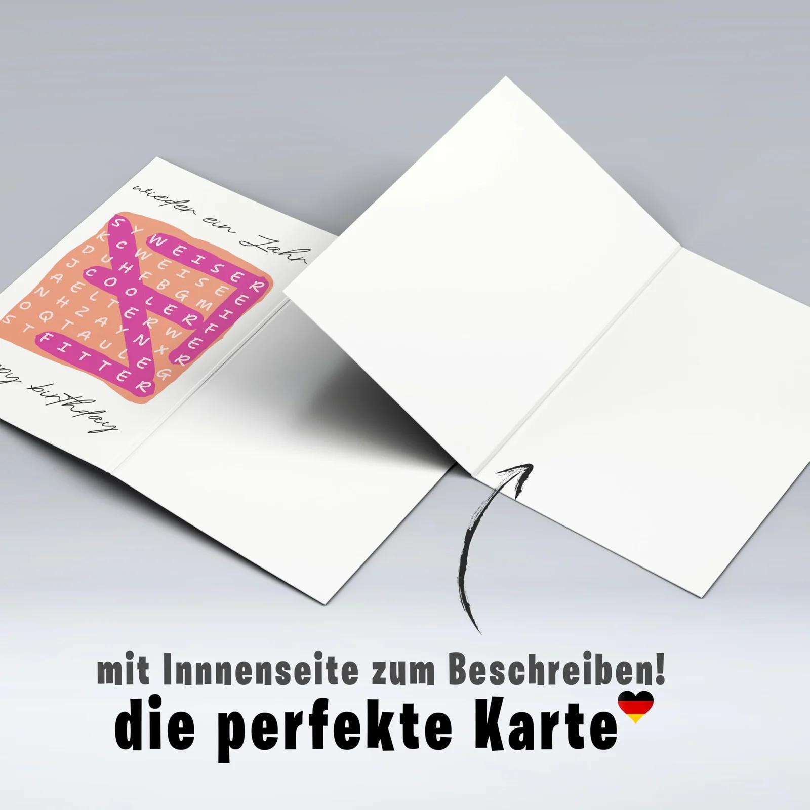 Lovely Cards stiilne rätselkaart — sobib kingituseks sünnipäevaks – pakend ja tarvikud