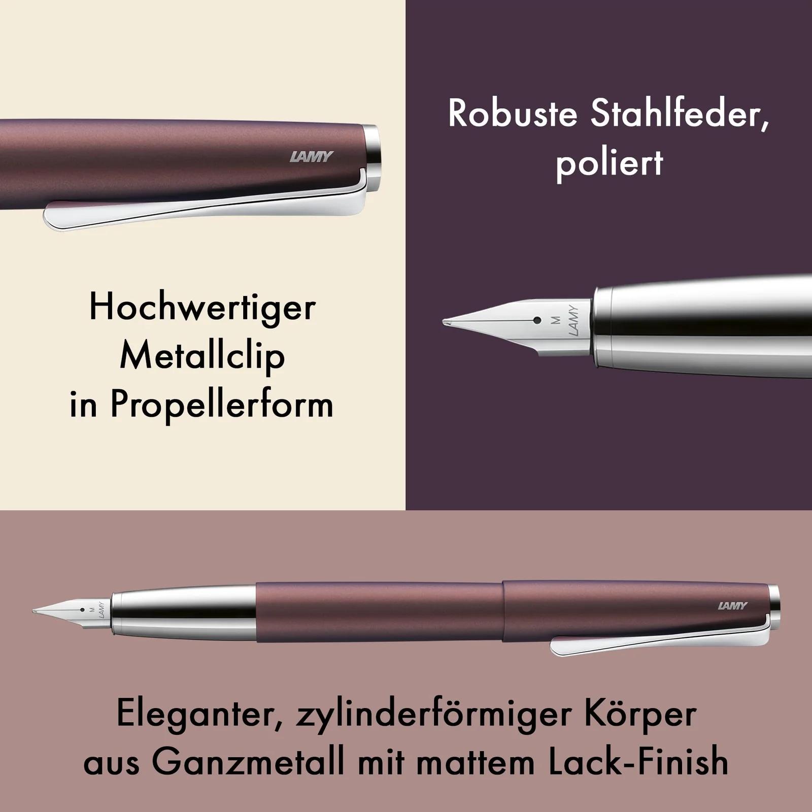 Lamy metallist kirjutushoog — elegantne täiter Pastapliiats – pakend ja tarvikud