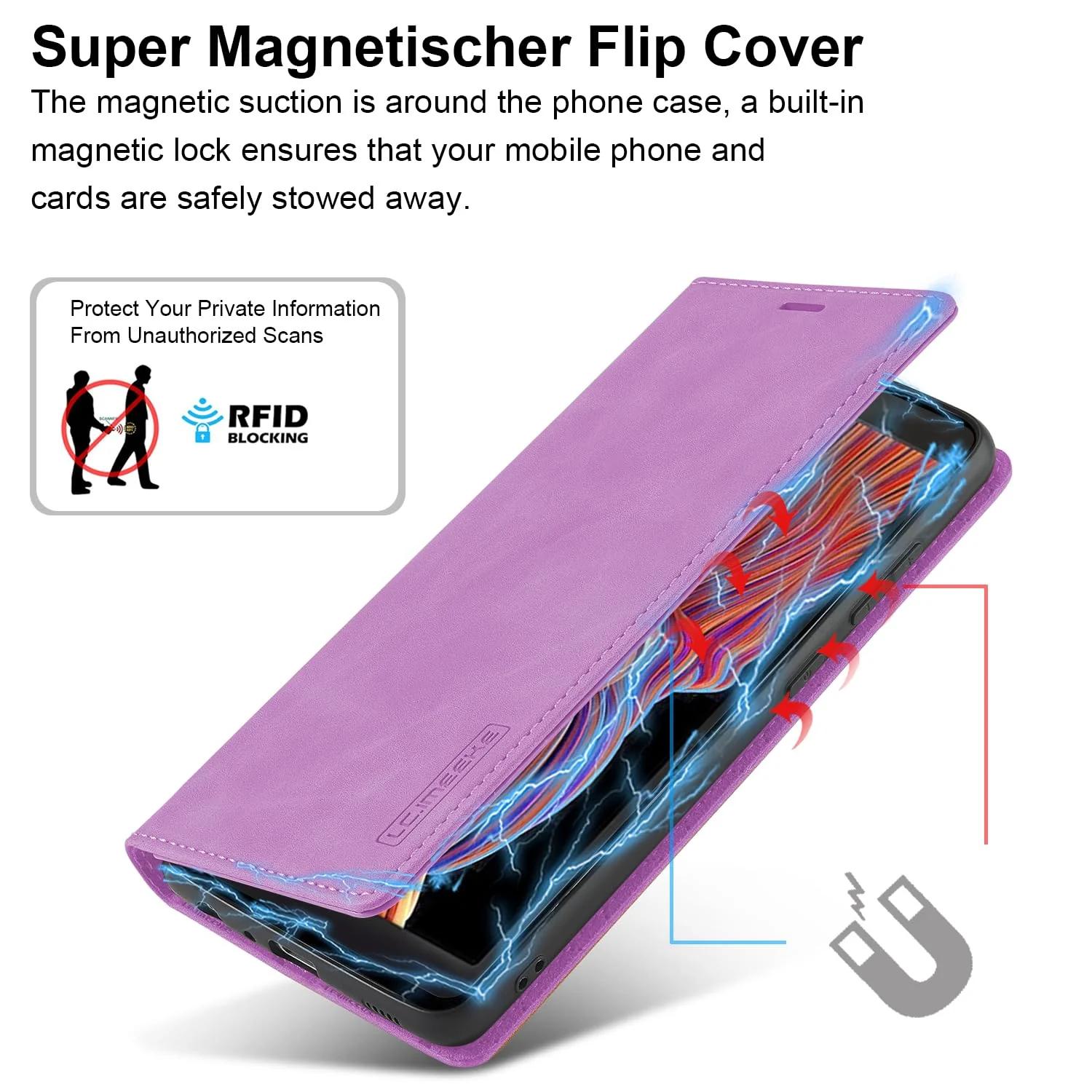Ailicici PU-nahast klappkate Galaxy Xcover 5 — kinkekaunis kaitse – pilt 6