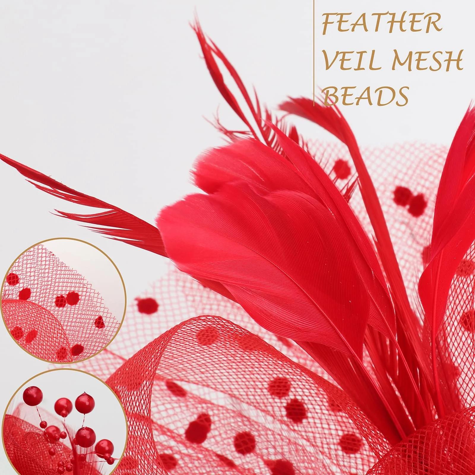 DRESHOW vintage fascinator komplekt – elegantne peakaunistus – pilt 6