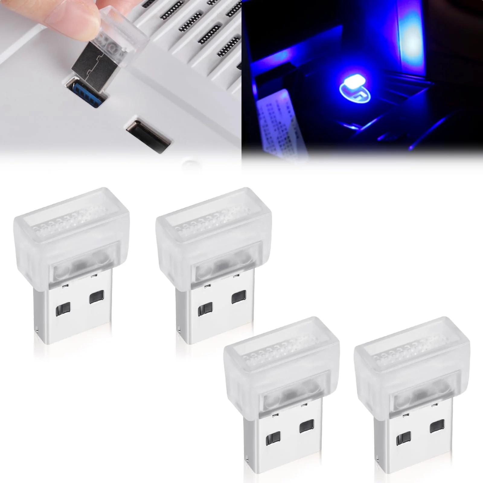URAQT USB-autoõhkkonnavalgustus — mini LED dekoratsioon sõidukile