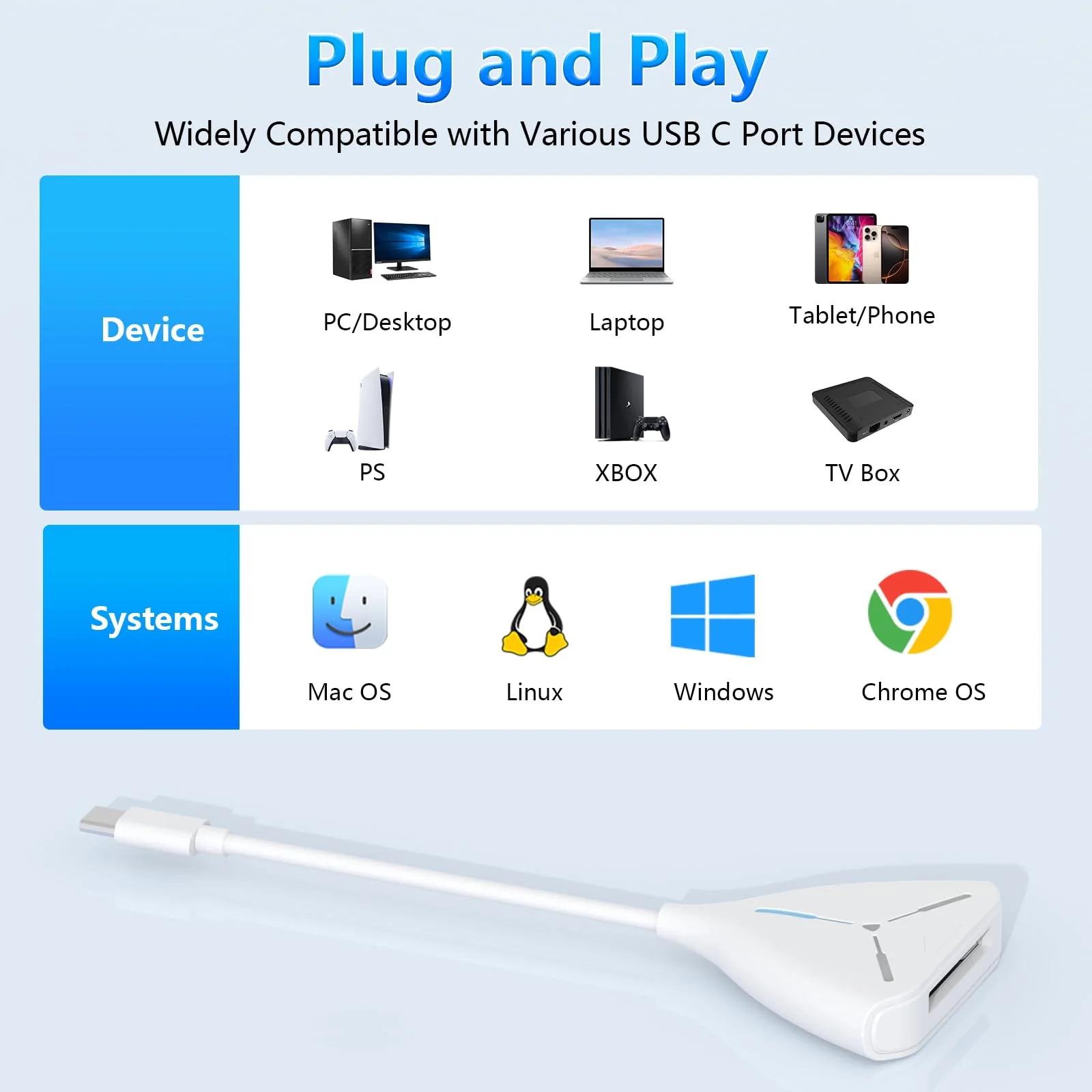 Rocketek kiir-USB-C CFexpress B kaartide lugija – kasutusnäide