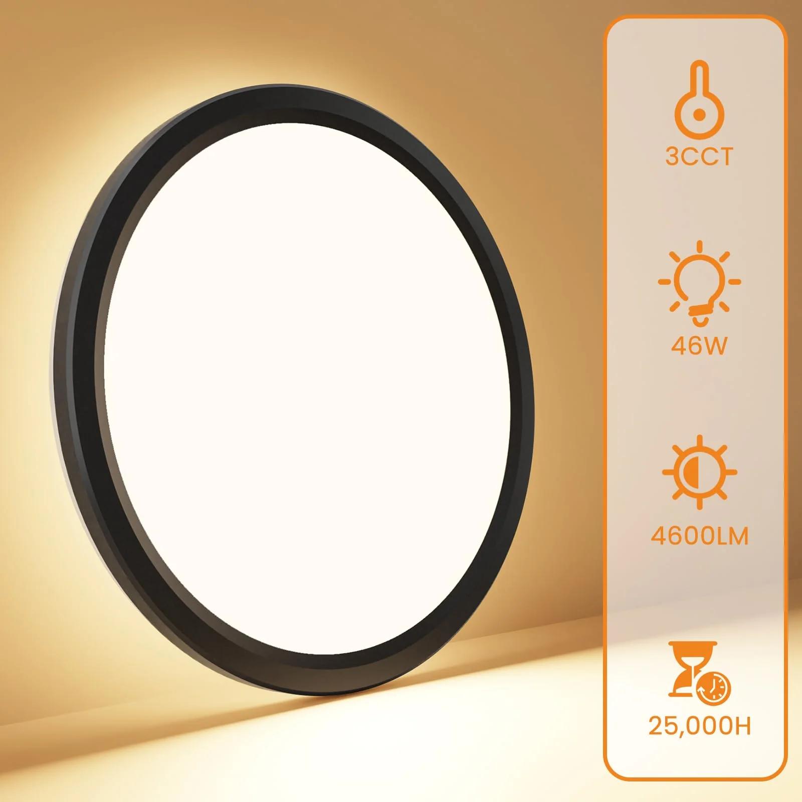 slochi LED-lagi 49 cm – õhuke veekindel valgusti korterisse – pakend ja tarvikud