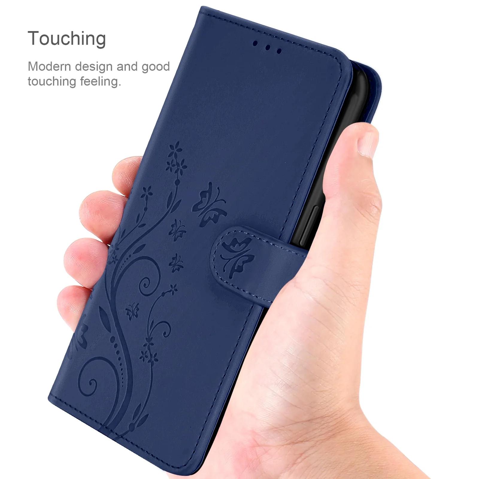 AROYI PU-nahast klapiga kaitseümbris iPhone 13/14, sinine – pilt 9