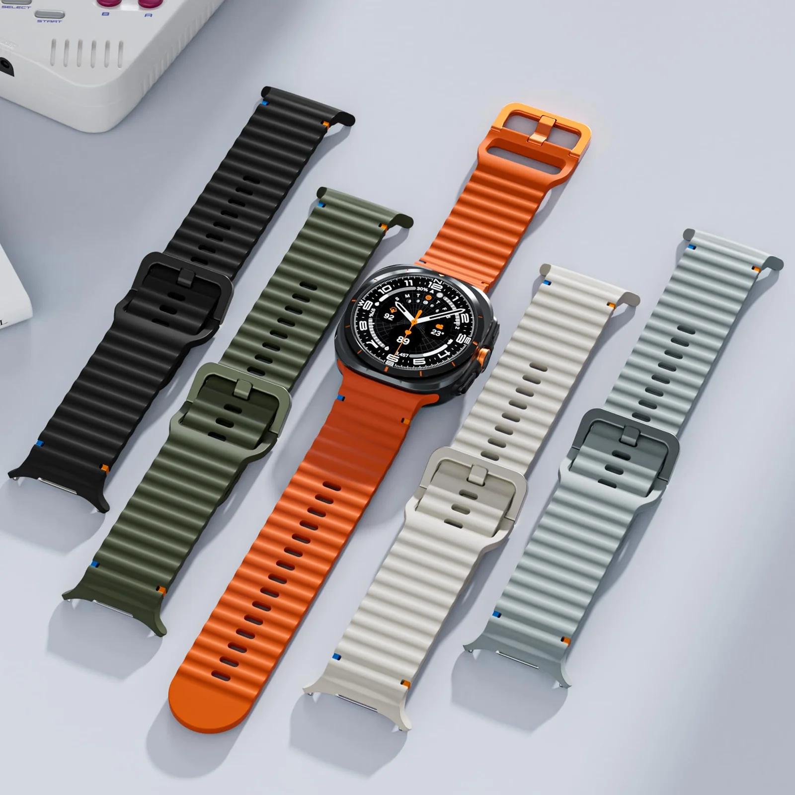 MYAPULUA pehme silikoonrihm Galaxy Watch Ultra 47mm — mugav – kasutusnäide