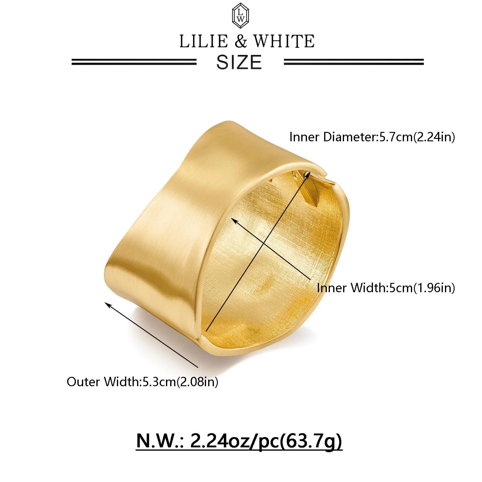 LILIE&WHITE kuldne lai käeehe — satiinviimistlus ja mugavus – pilt 8