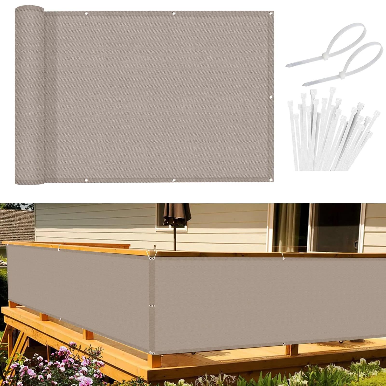 Sunnylaxx balkonipaneel 80×300 cm – privaatne ja veekindel taupe