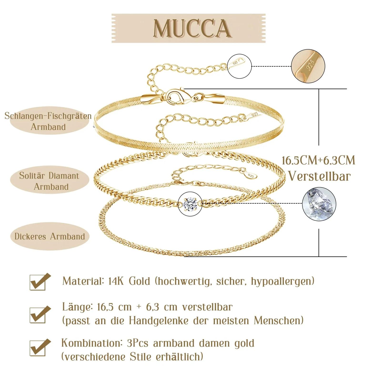 MUCCA elegantne kullavärvi käerõngaste komplekt kingituseks – pilt 6