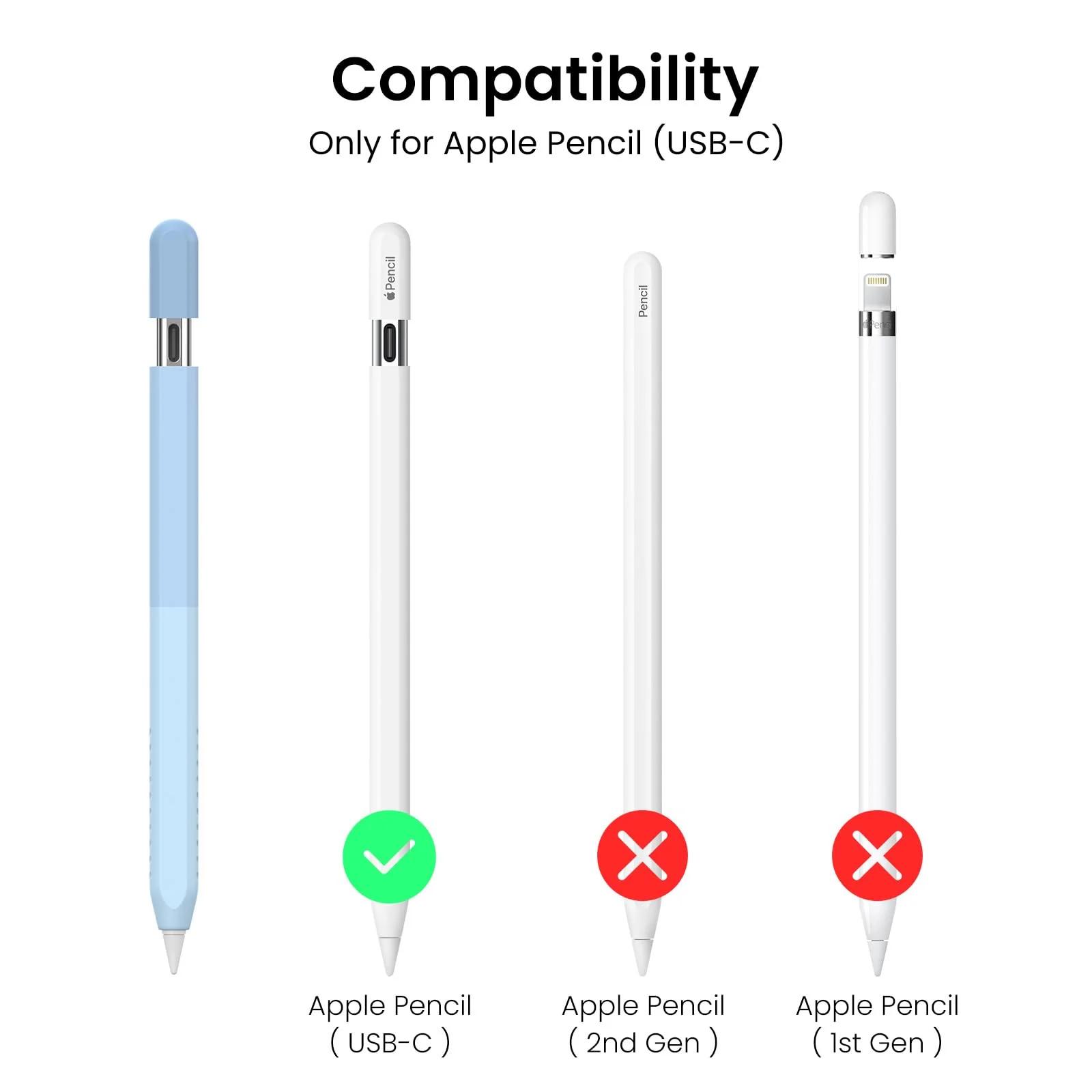 Delidigi silikoonkaitse Apple Pencil USB‑C — libisemiskindel ja – detailne vaade