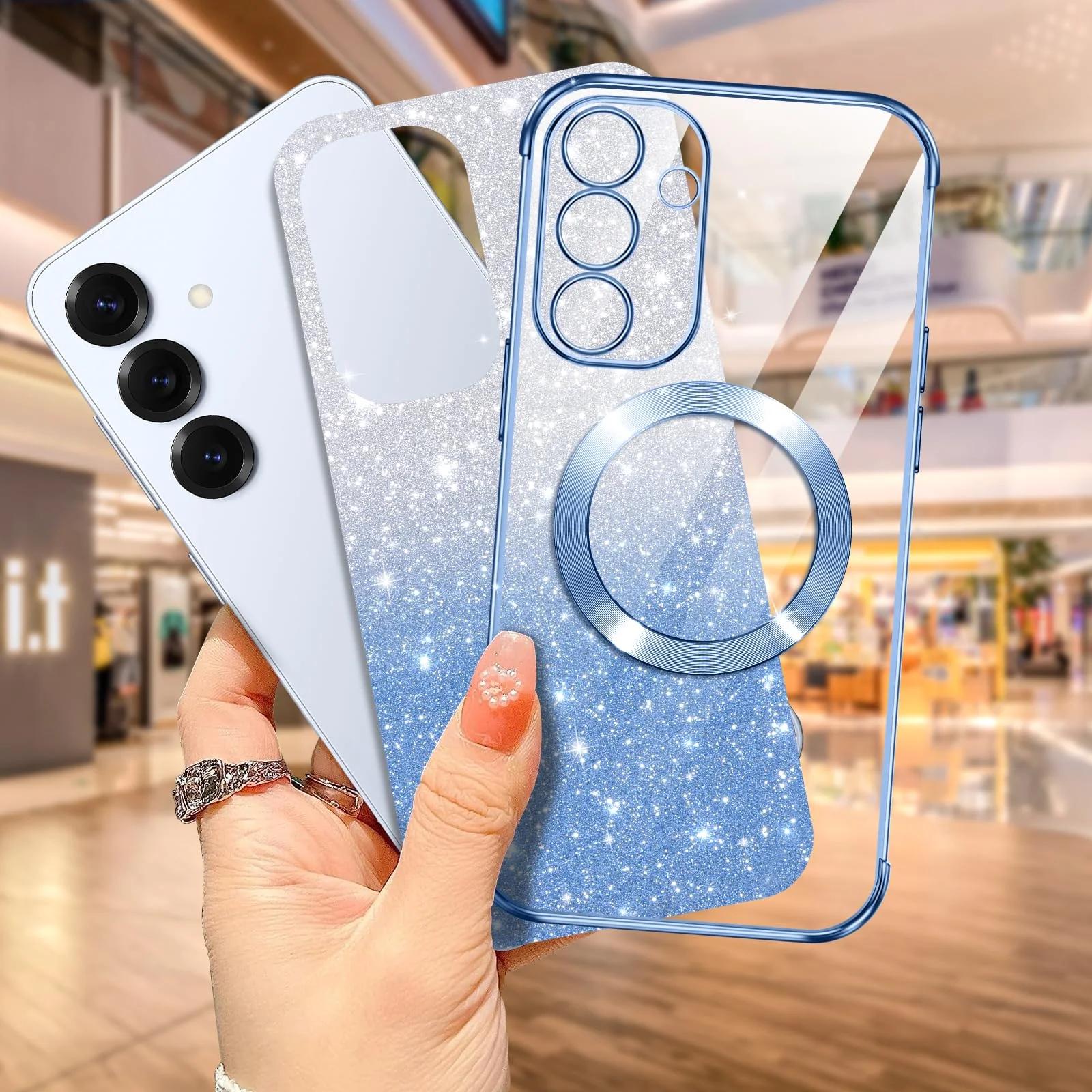 Phoona glitreeriv kaitseümbris Samsung S25 Plus jaoks – detailne vaade