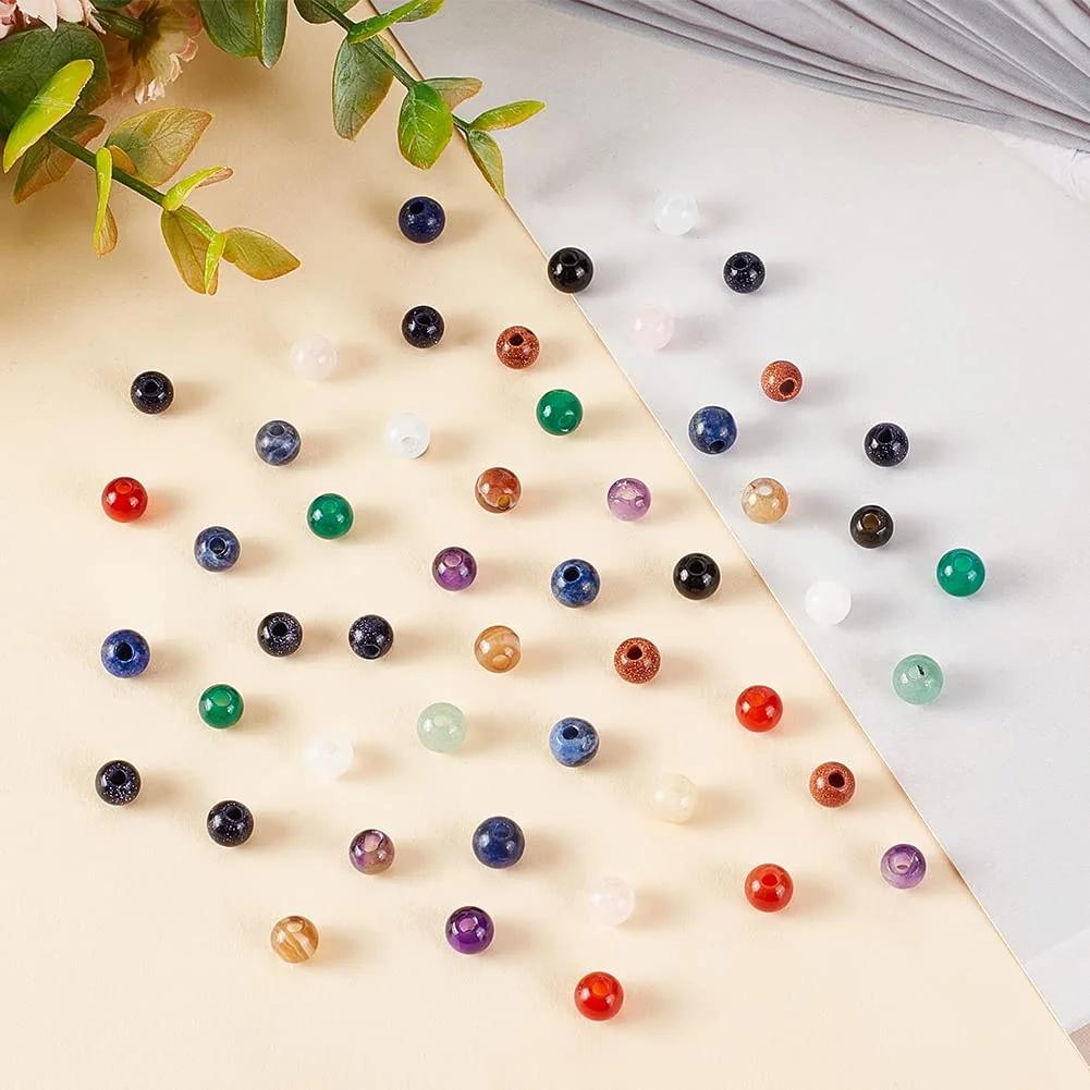 OLYCRAFT looduslikud kiviperler 50 tk – suur auk DIY ehted – lisavaade