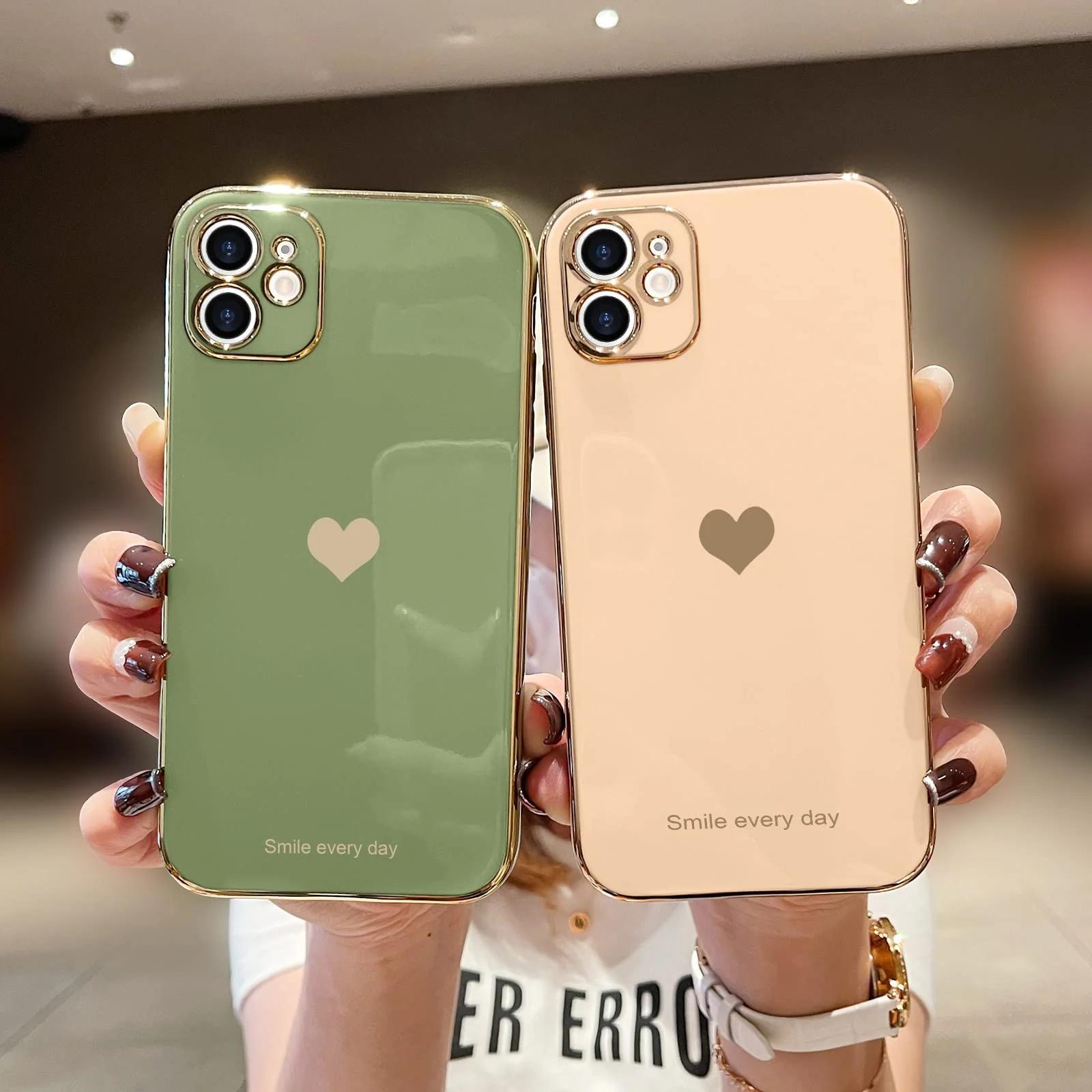Teageo stiilne TPU kaantega iPhone 12 südamemuster – detailne vaade