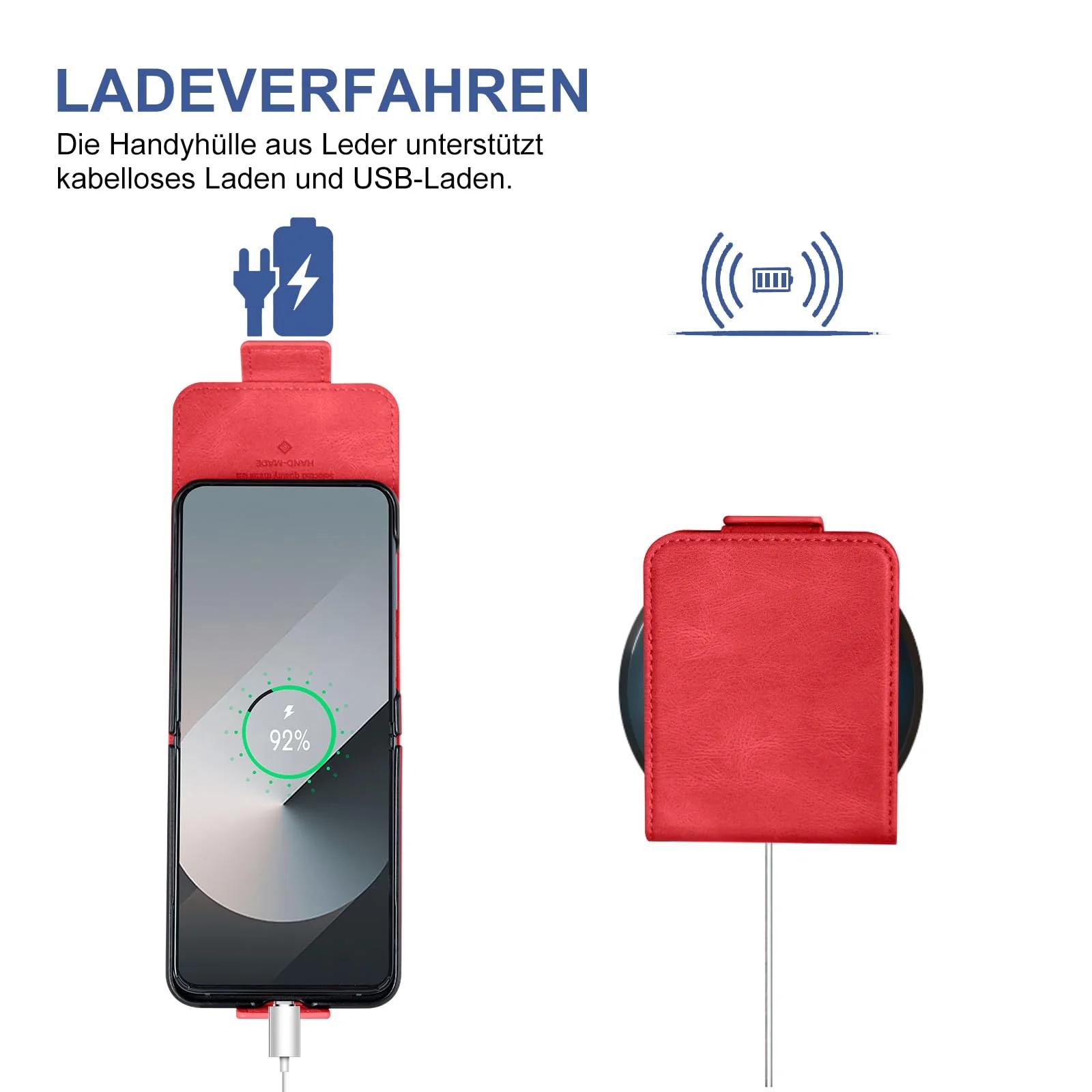 Giyer nahkne kaitsekott Samsung Galaxy Z Flip 6 jaoks – lisavaade