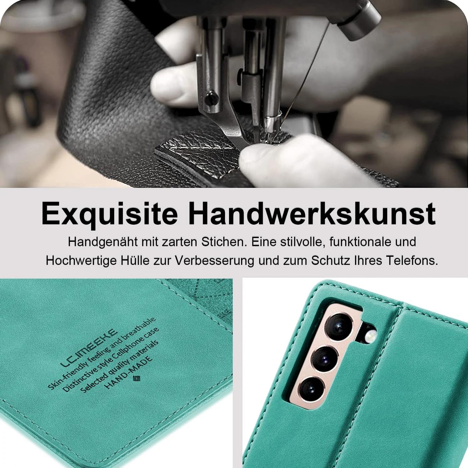 Ailicici nahkne klappkate Samsung Galaxy S24 – detailne vaade