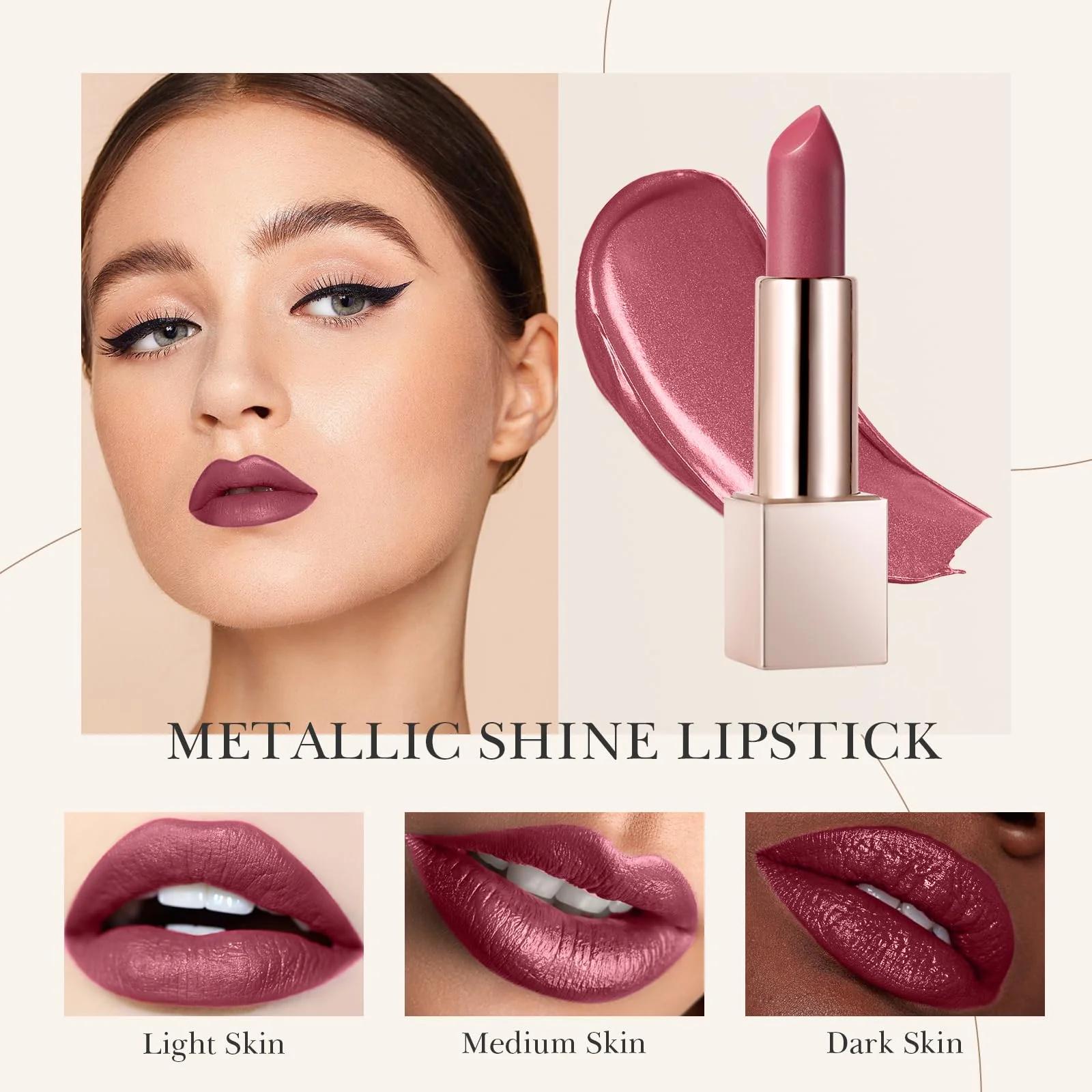 Beauty Searcher metallik huulepulk – niisutav ja täiskattega toon – pilt 6