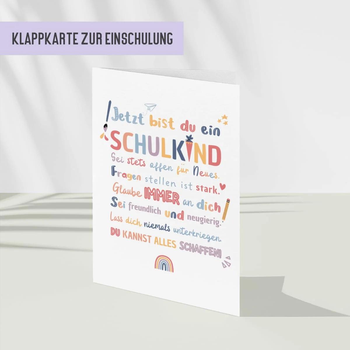 Things of Happiness värviline koolialguse õnnitluskaart ehk – kasutusnäide