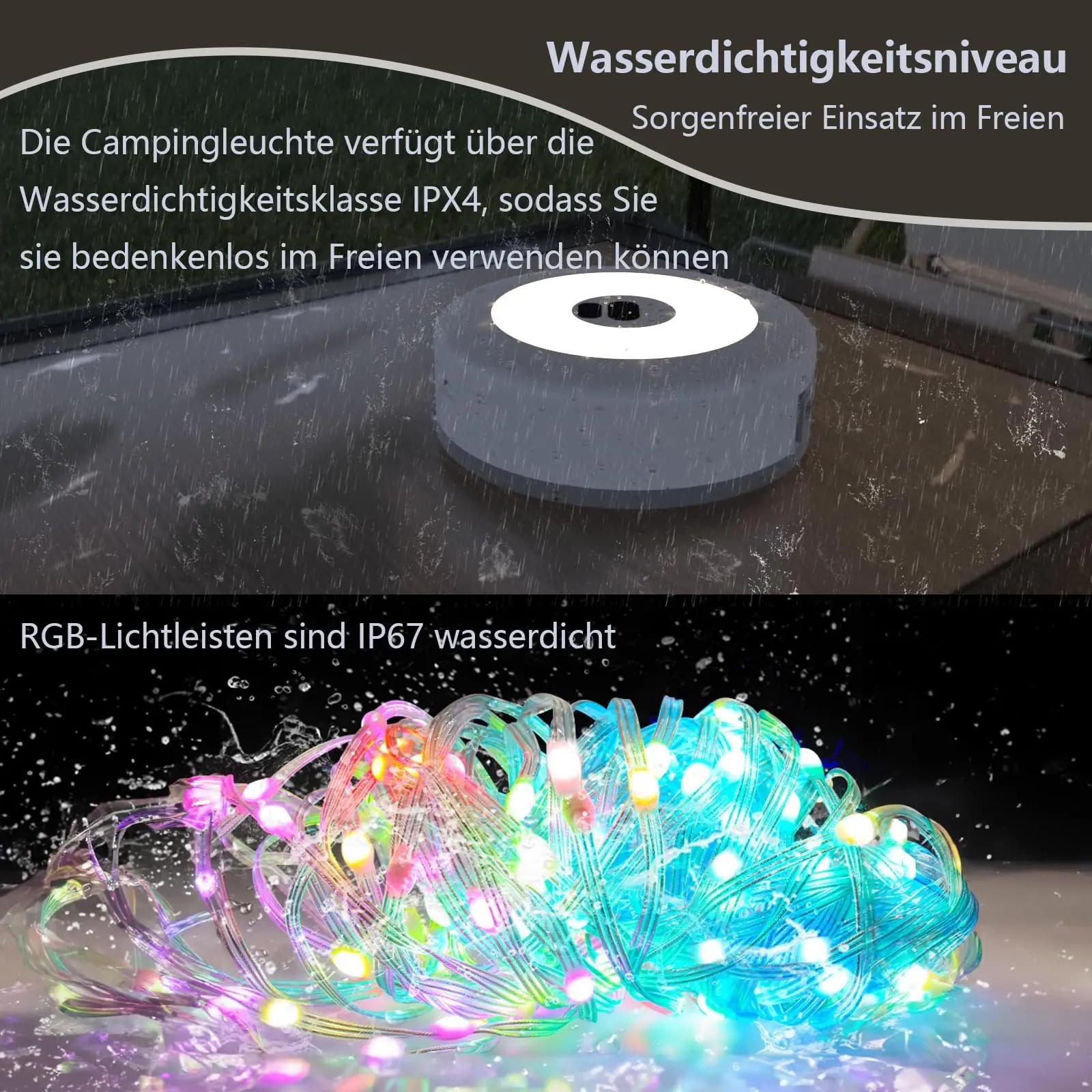 LOUIKAY veekindel matkavalgustus — kerge, kokkupandav ja USB-C – pilt 6
