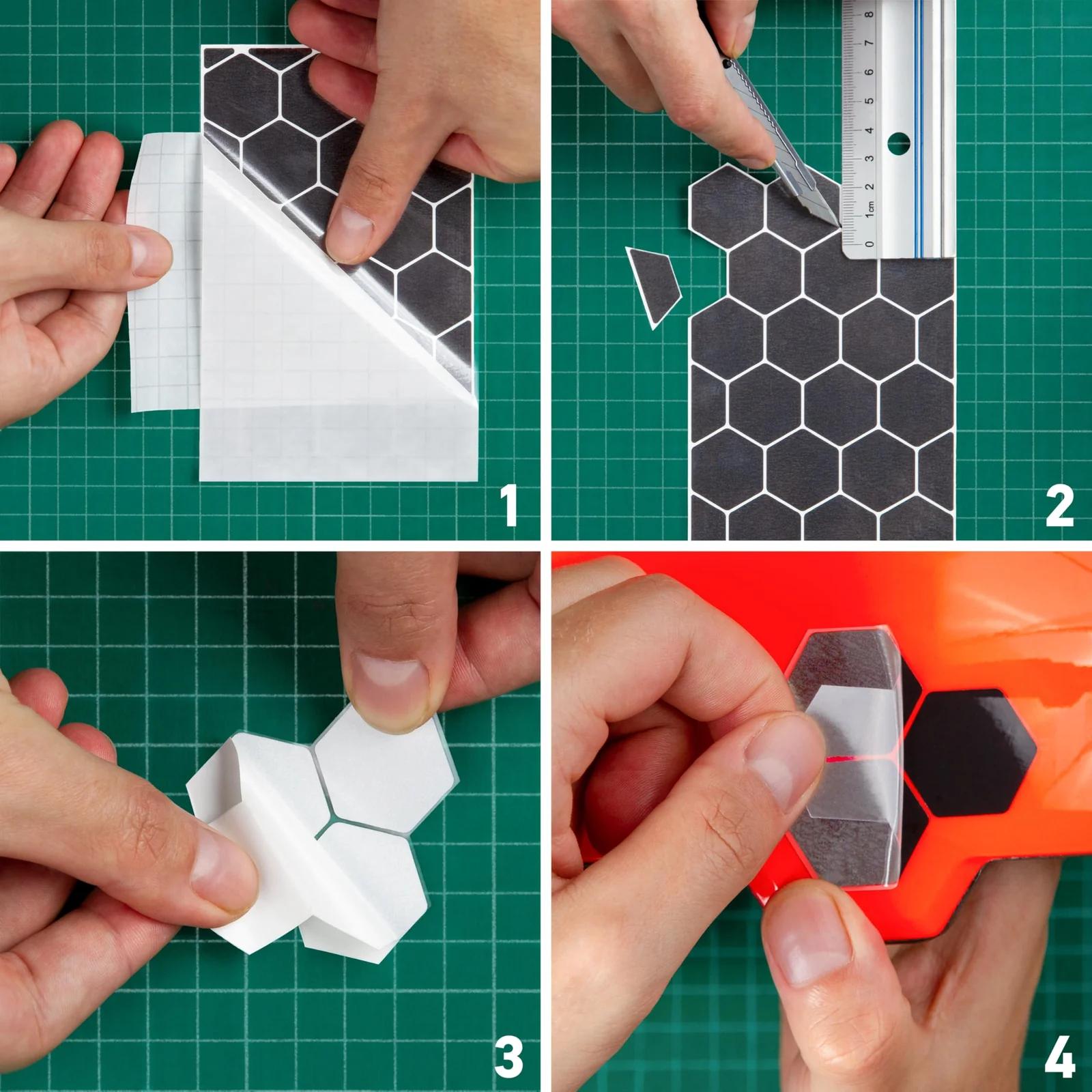 Luxshield reflektorkleepsud: turvaline hexagon-disain öiseks – pilt 6