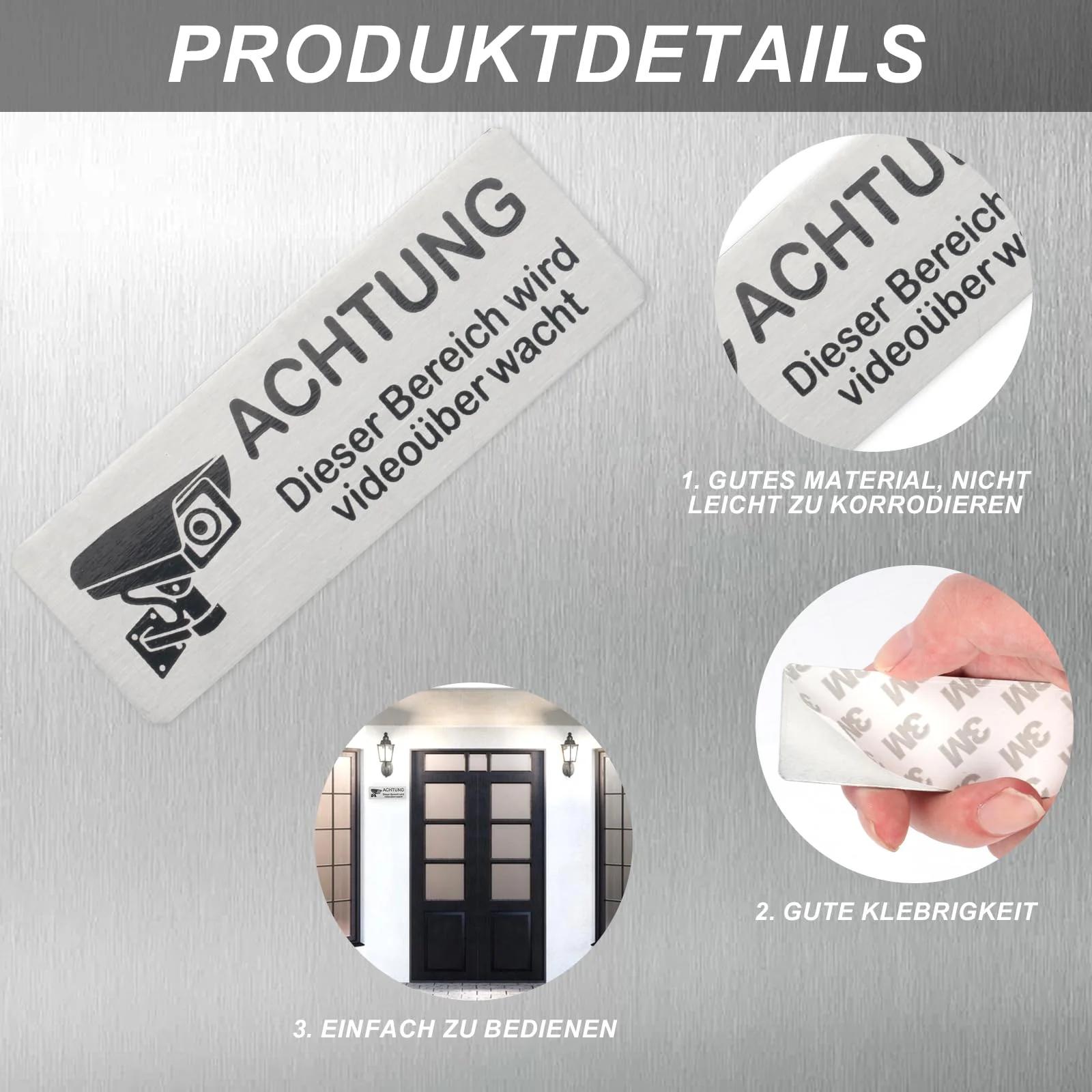 XxinXrong alumiiniumist valvekleeps – vastupidav hoiatus 85×30 – lisavaade